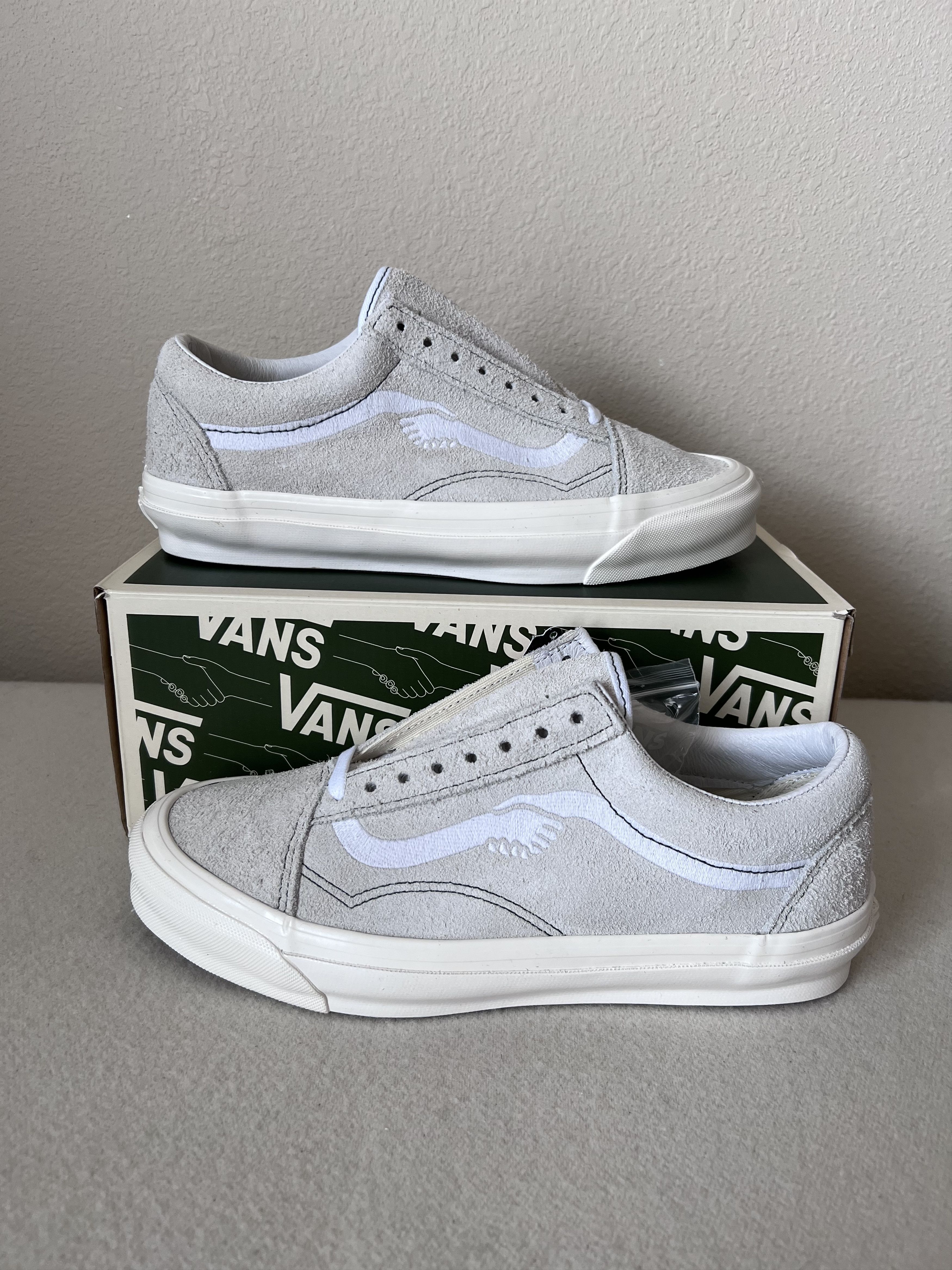 Notre × Vans Notre Vans OG Old Skool LX White Size US 8 / EU 41 - 2 Thumbnail