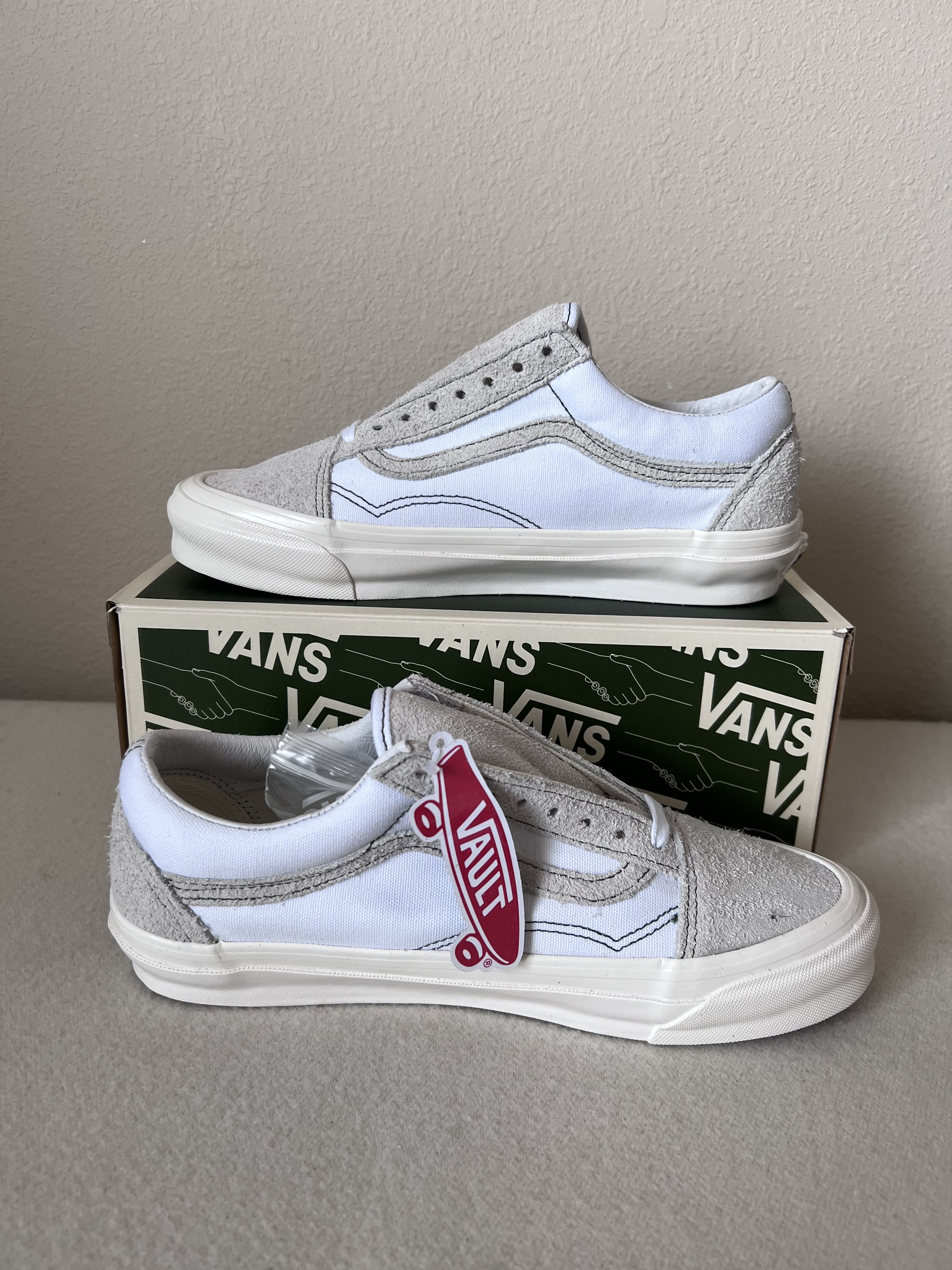Notre × Vans Notre Vans OG Old Skool LX White Size US 8 / EU 41 - 3 Thumbnail