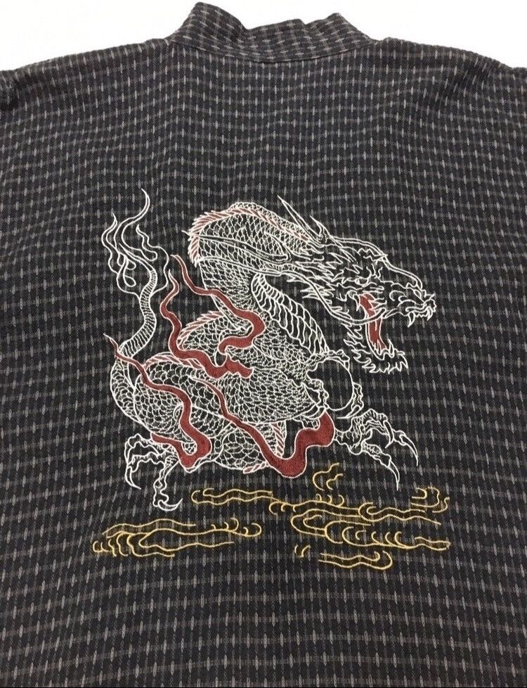 Japanese Brand Embroidered Dragon Kimono Size US M / EU 48-50 / 2 - 1 Thumbnail
