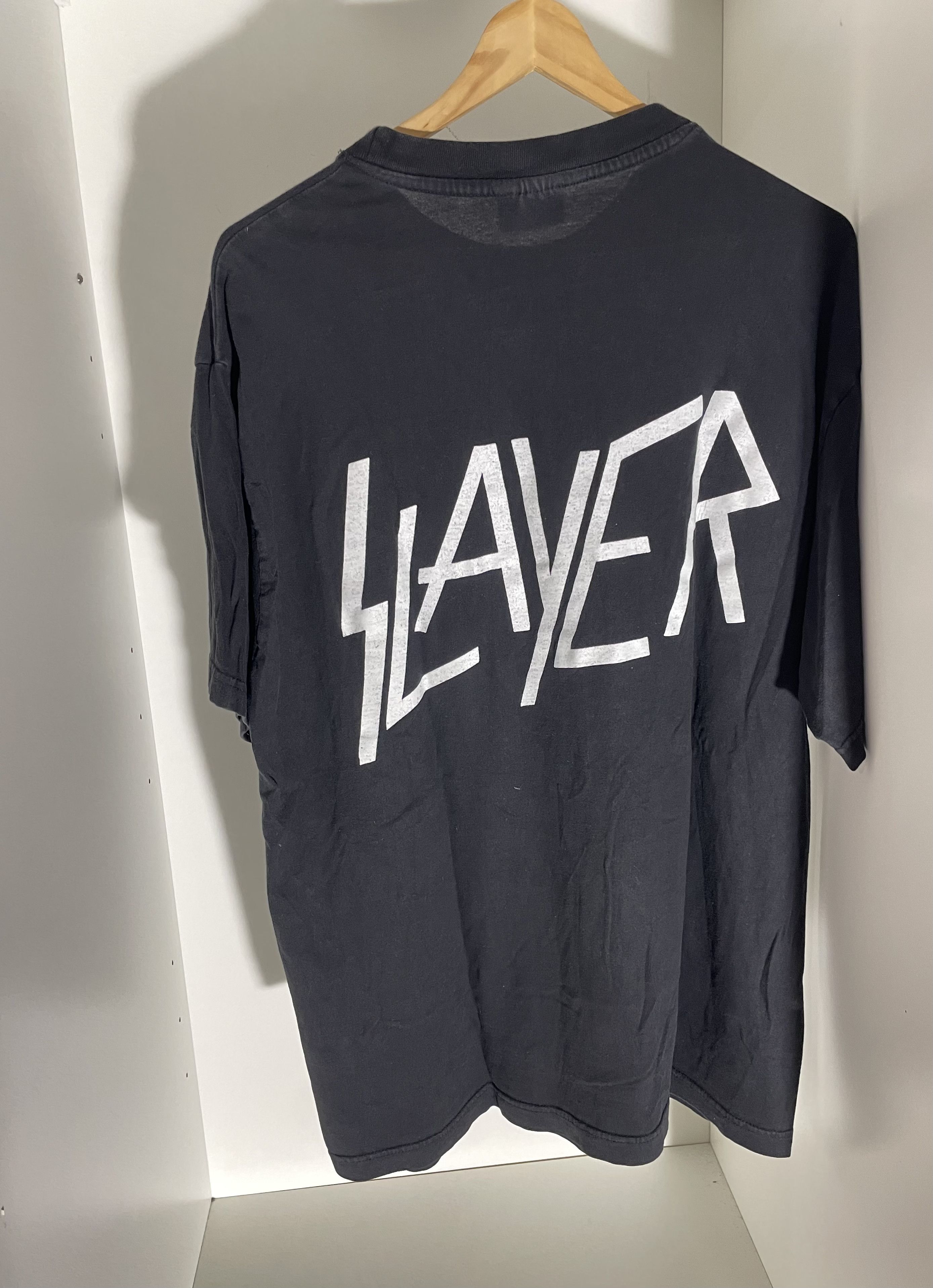 Band Tees Vintage Slayer Slatanic 90s shirt Size US XL / EU 56 / 4 - 5 Thumbnail