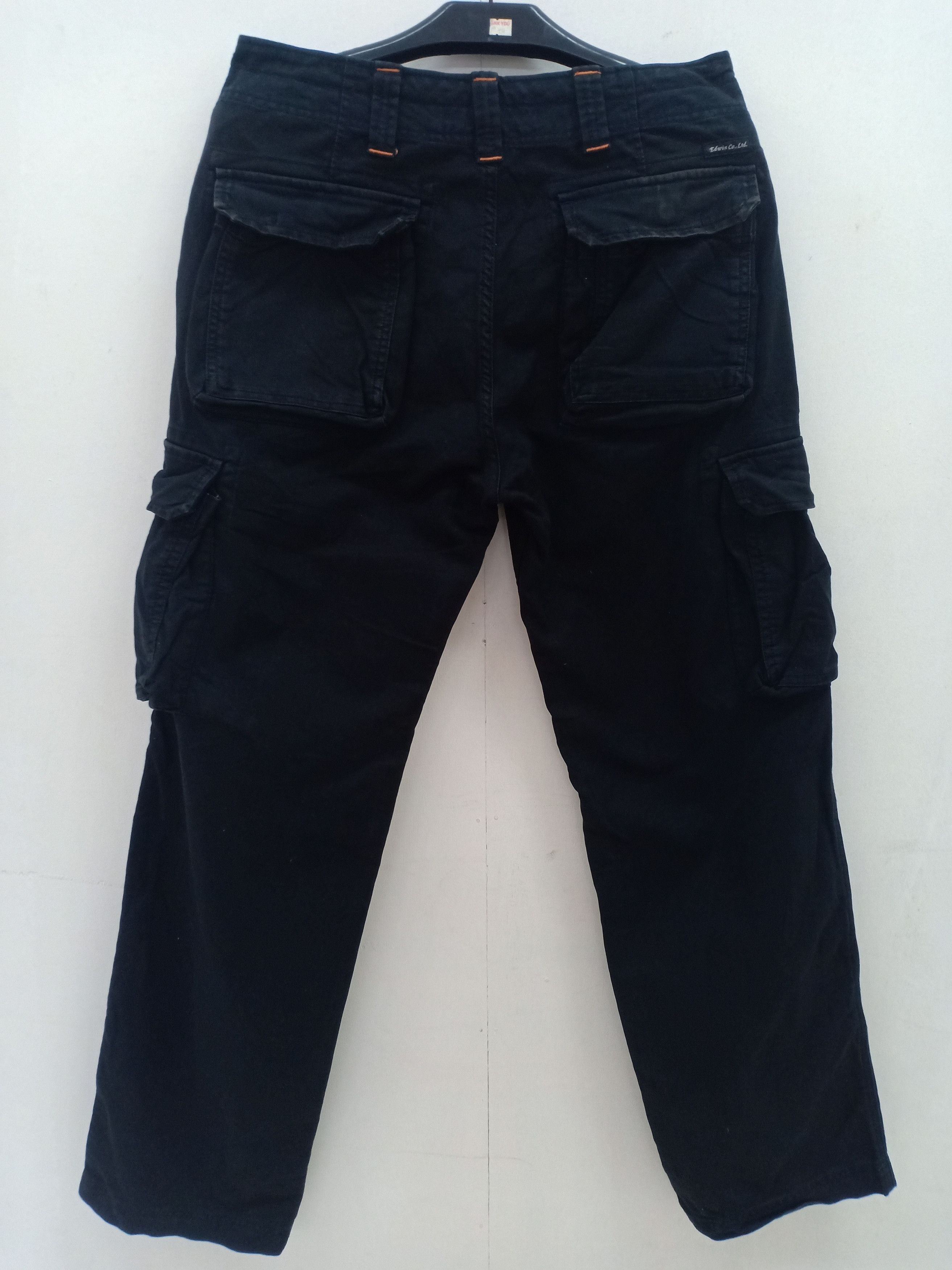 Edwin × Japanese Brand Edwin Khaki Cargo Multipocket Pants Size US 32 / EU 48 - 2 Thumbnail