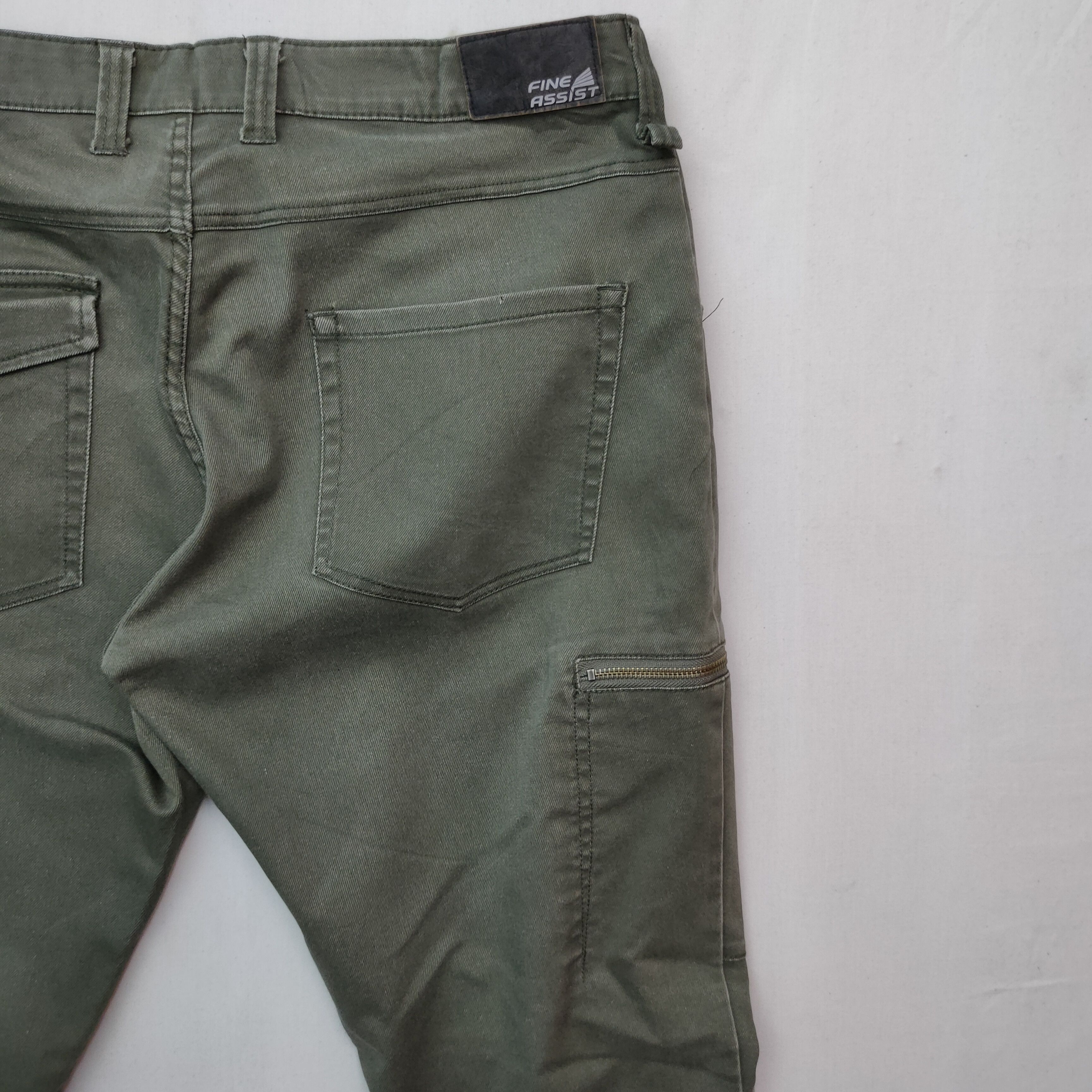 Japanese Brand Vintage FINE ASSIST Faded Trousers Cargo Pants Size US 35 - 11 Thumbnail
