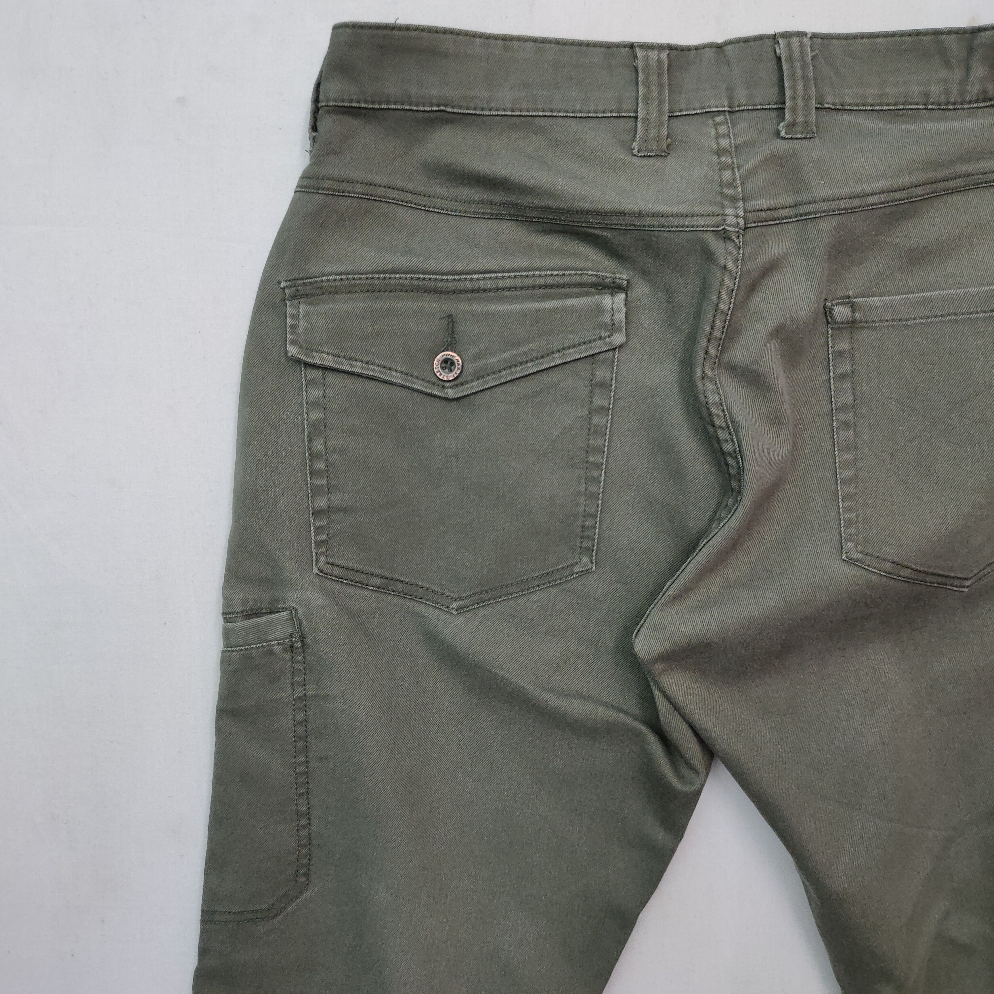 Japanese Brand Vintage FINE ASSIST Faded Trousers Cargo Pants Size US 35 - 10 Thumbnail