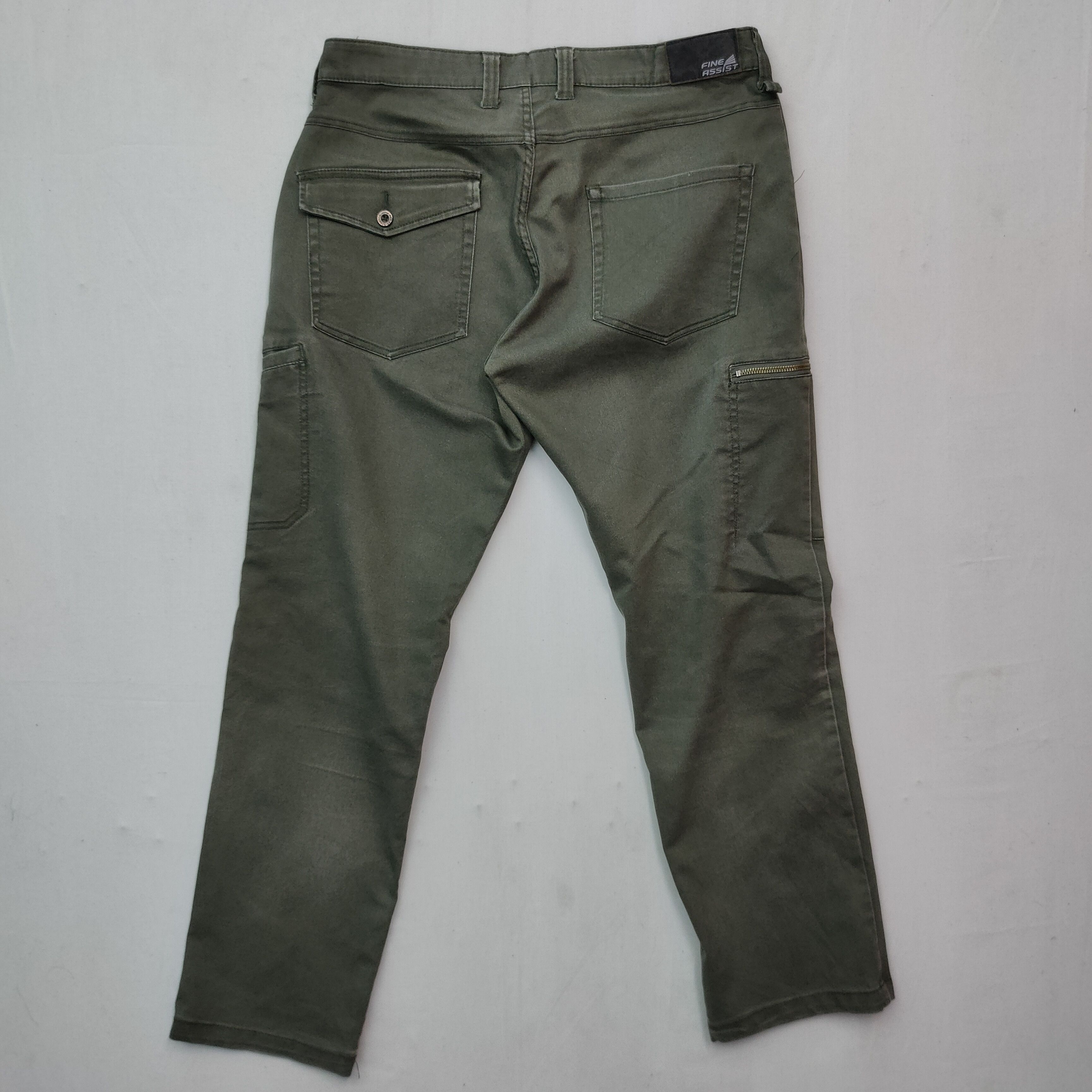 Japanese Brand Vintage FINE ASSIST Faded Trousers Cargo Pants Size US 35 - 12 Thumbnail