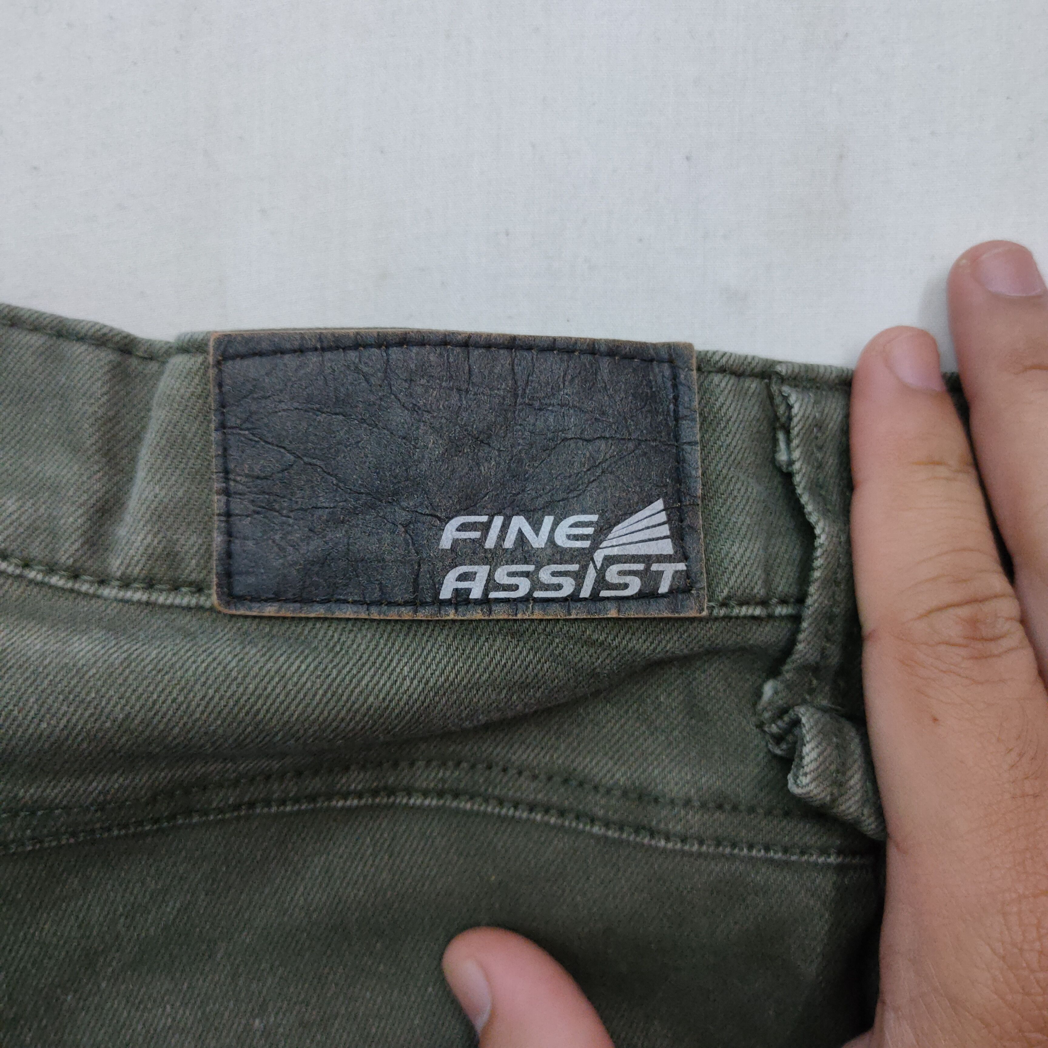 Japanese Brand Vintage FINE ASSIST Faded Trousers Cargo Pants Size US 35 - 2 Thumbnail