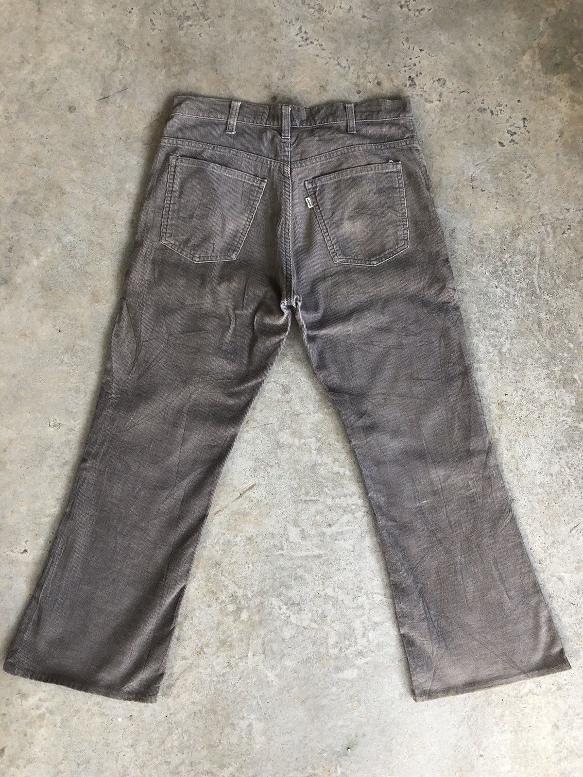 If Six Was Nine Vintage 70’s Levi’s Flared Jeans Corduroy 646 Size US 33 - 2 Thumbnail