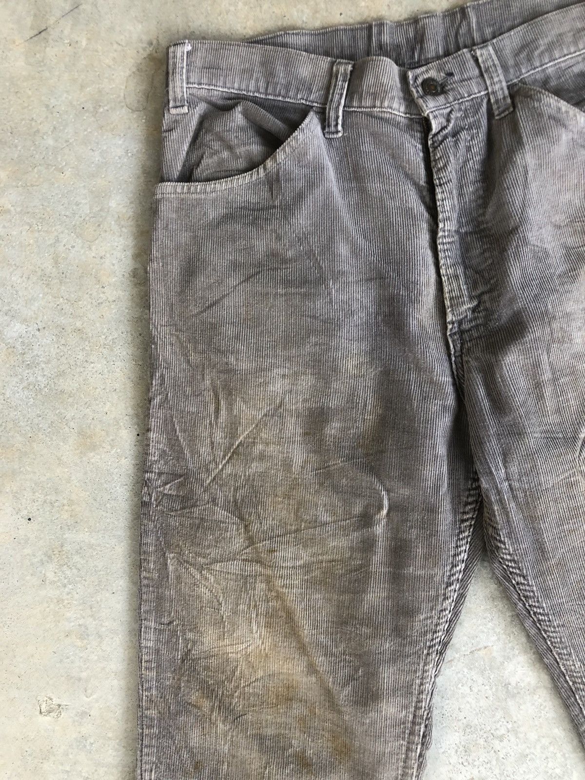 If Six Was Nine Vintage 70’s Levi’s Flared Jeans Corduroy 646 Size US 33 - 3 Thumbnail