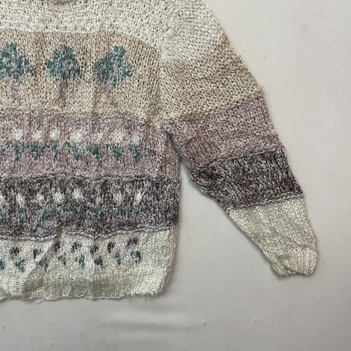 Aran Isles Knitwear Vintage CREATIVE FASHION Art Knitwear Sweater Jumper Size US S / EU 44-46 / 1 - 4 Thumbnail