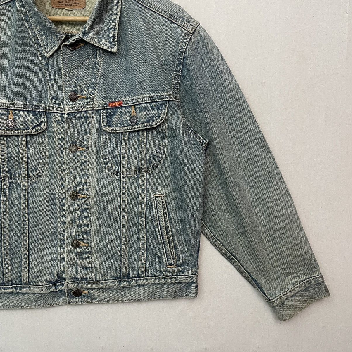 Vintage Vintage‼️ GLHEART Faded Button Ups Denim Jacket Size US M / EU 48-50 / 2 - 4 Thumbnail