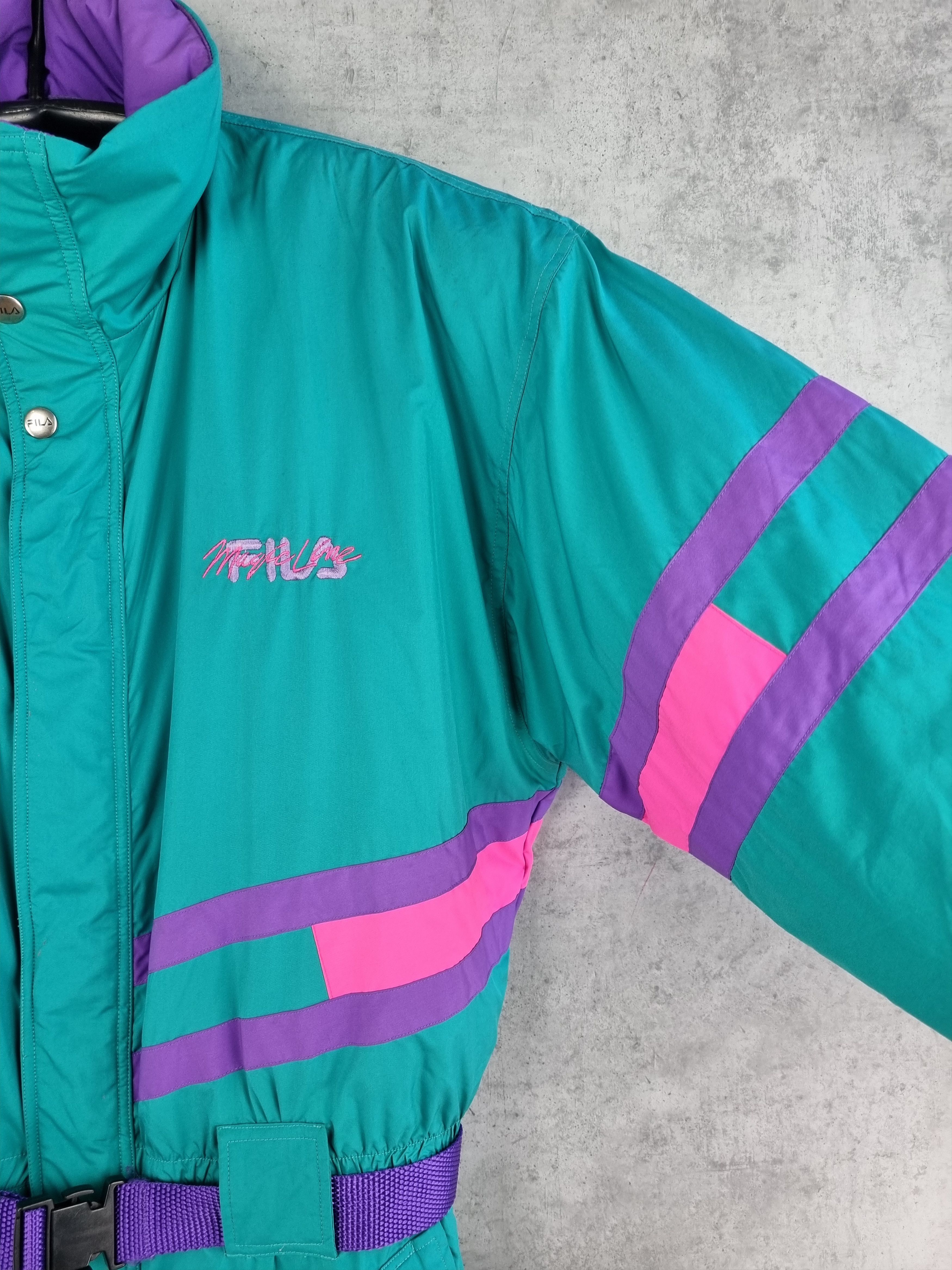 Fila × Vintage 🎿 Fila Magic Line Heavy Hooded Nylon Jumpsuit Size US 34 / EU 50 - 12 Thumbnail