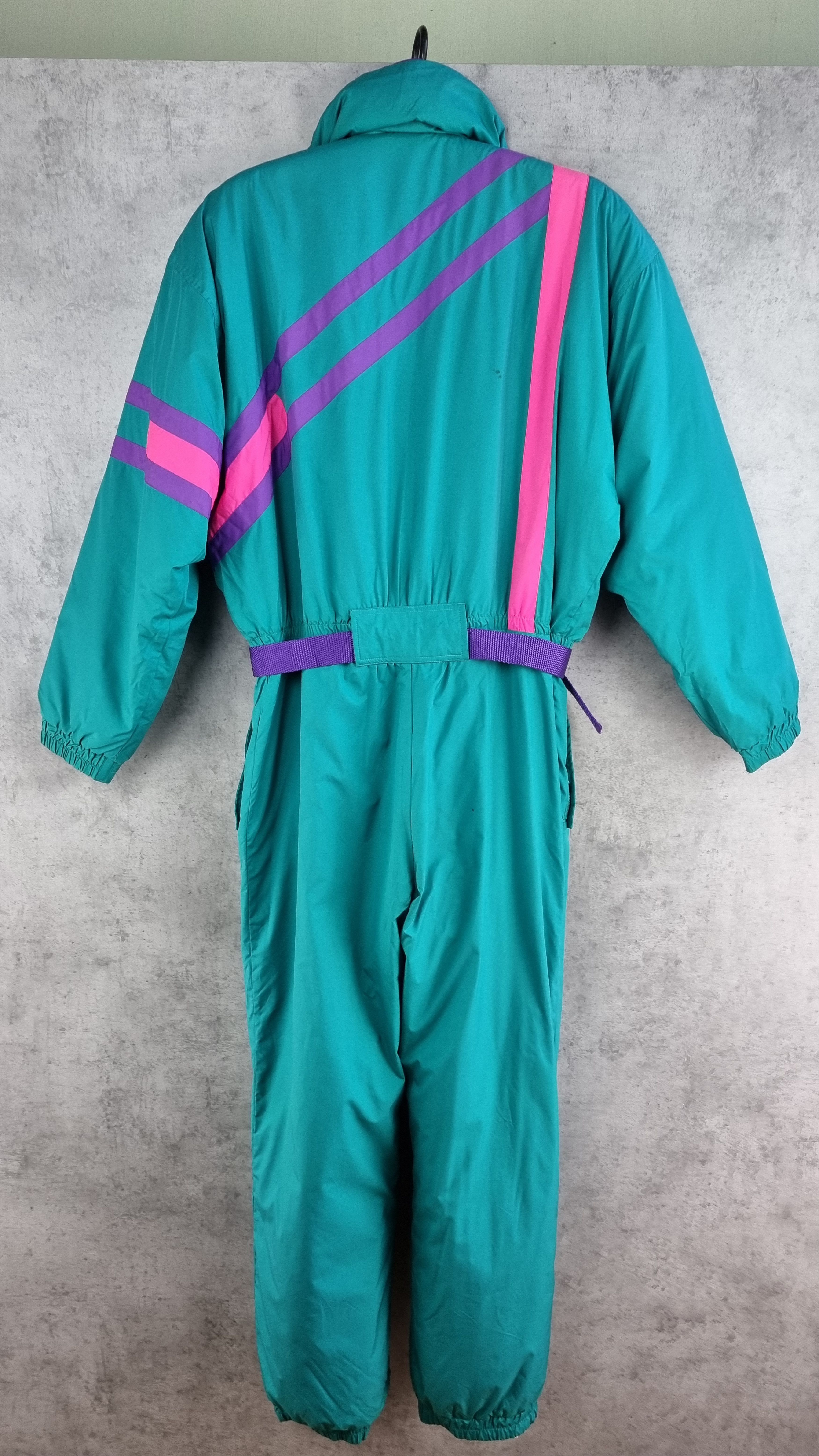 Fila × Vintage 🎿 Fila Magic Line Heavy Hooded Nylon Jumpsuit Size US 34 / EU 50 - 2 Thumbnail