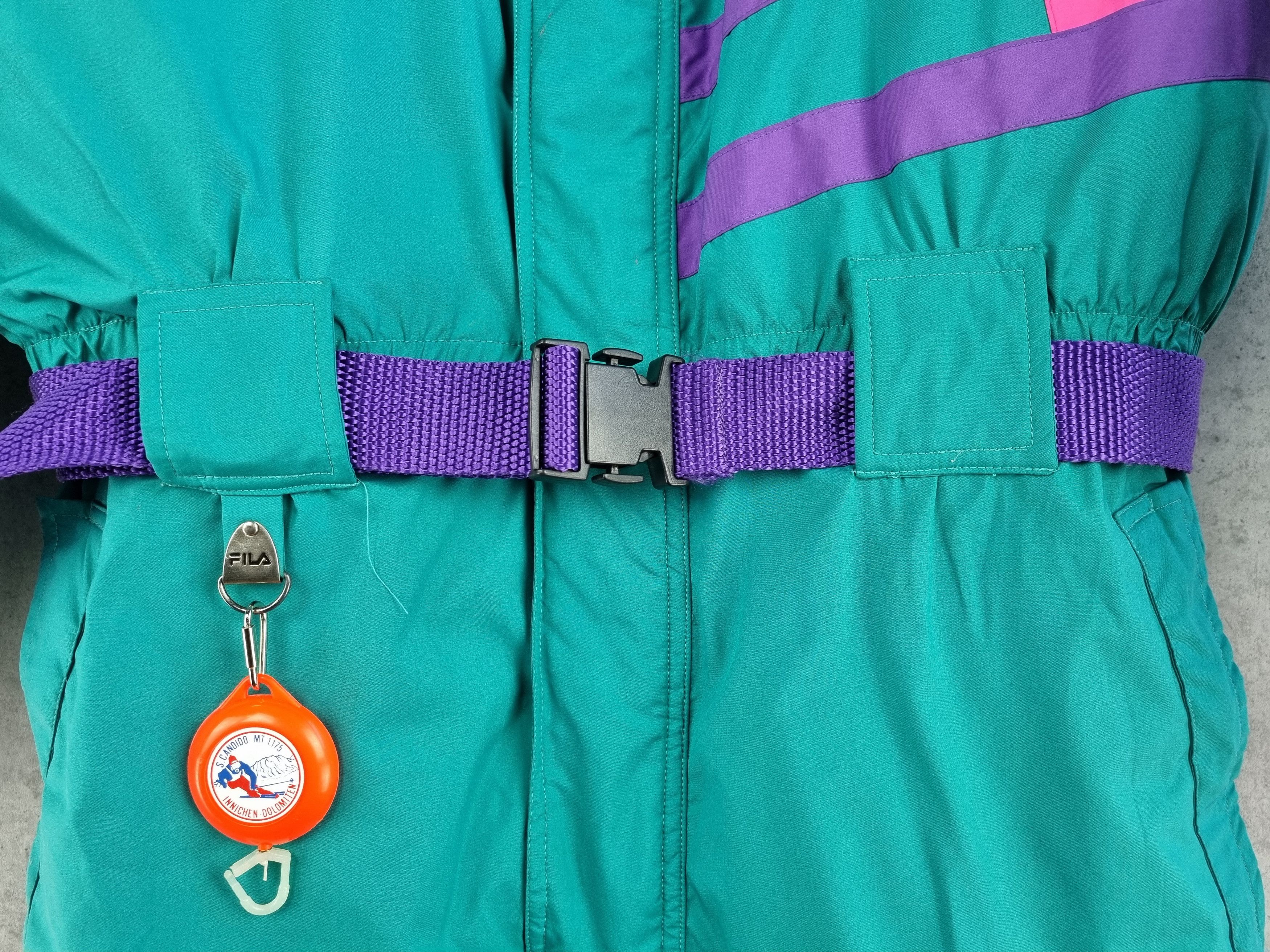 Fila × Vintage 🎿 Fila Magic Line Heavy Hooded Nylon Jumpsuit Size US 34 / EU 50 - 10 Thumbnail