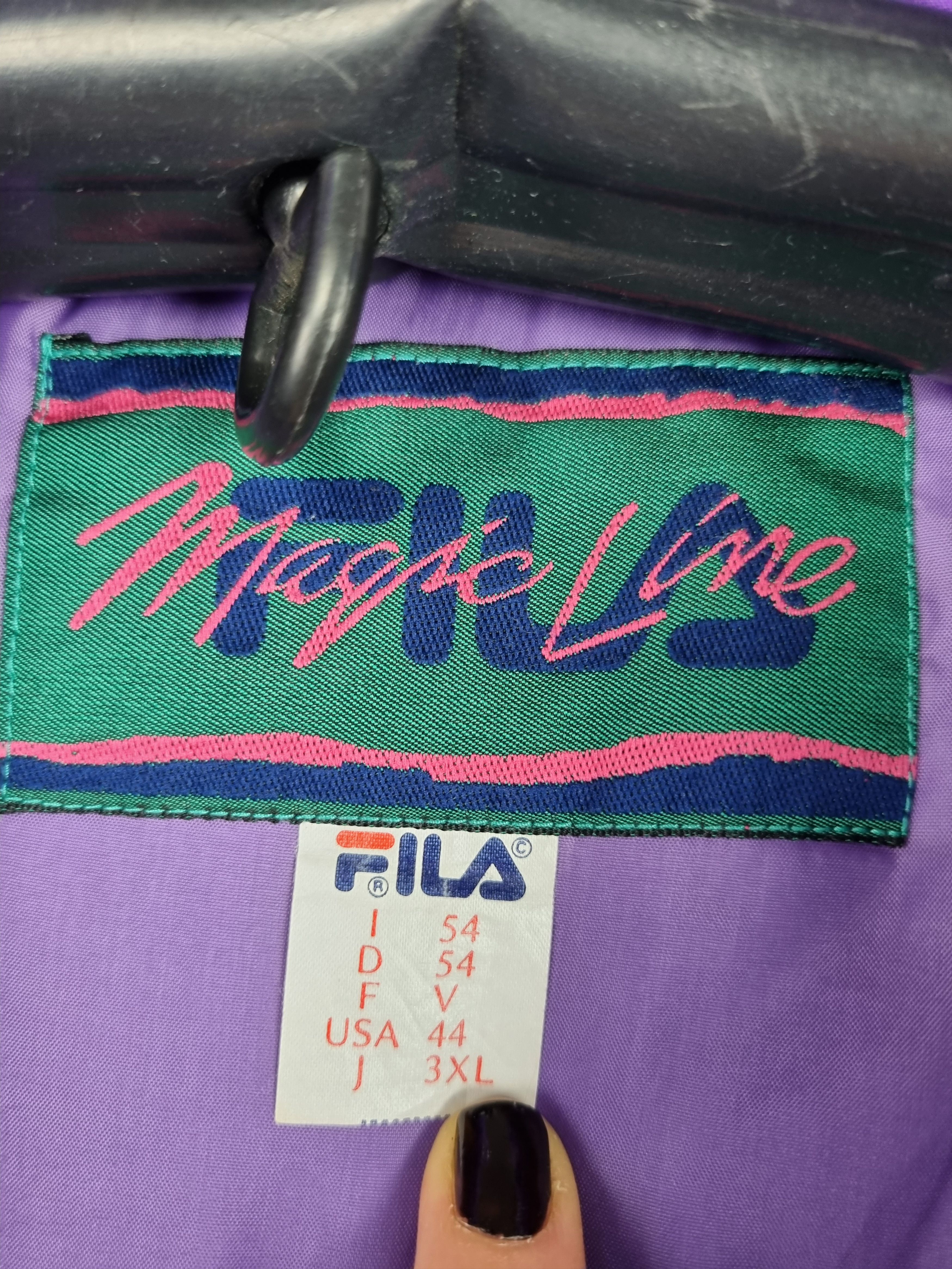 Fila × Vintage 🎿 Fila Magic Line Heavy Hooded Nylon Jumpsuit Size US 34 / EU 50 - 5 Thumbnail