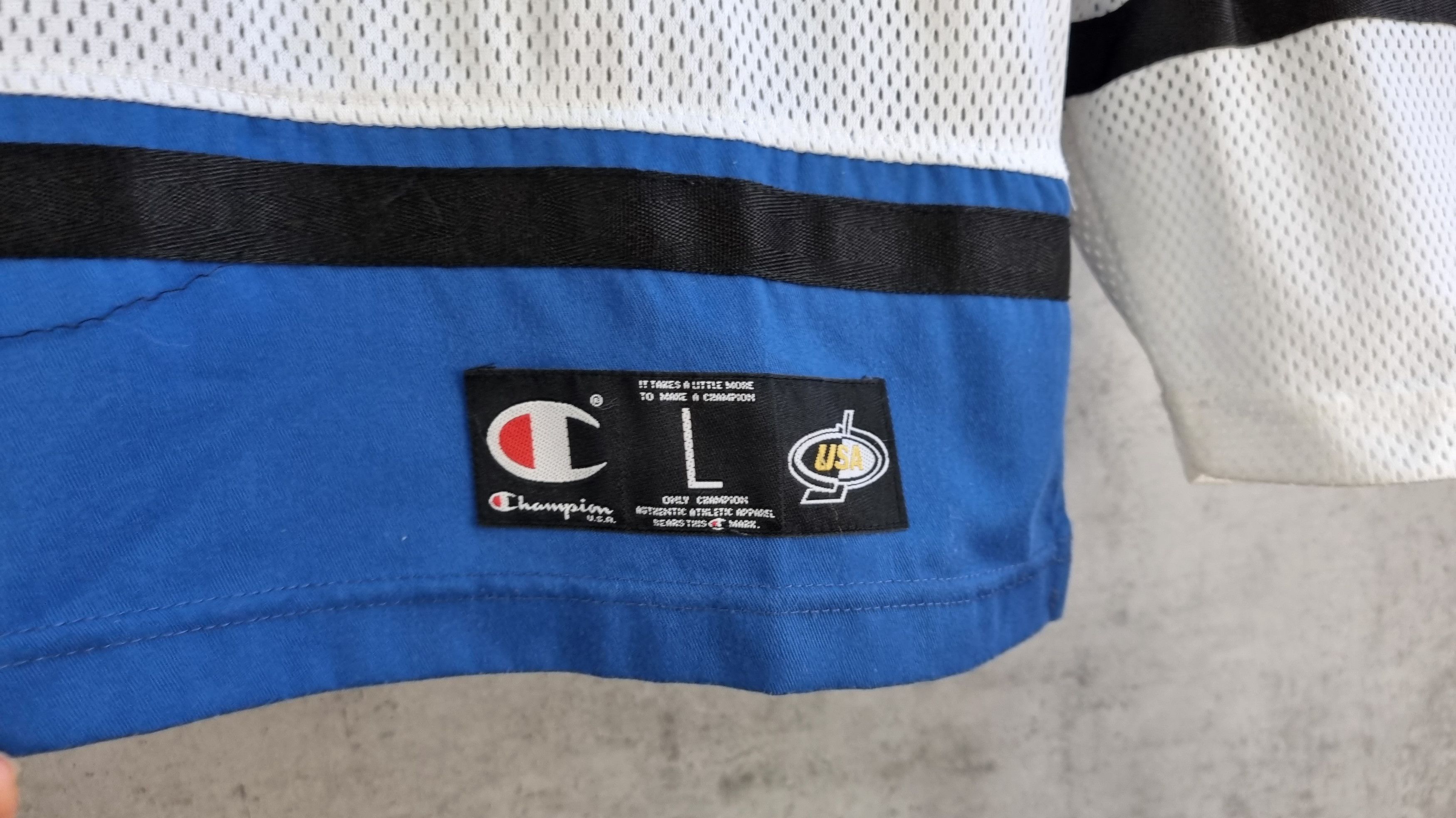 Champion × Vintage 90s Champion Big Embroidered Logo Hockey Jersey Rare Size US L / EU 52-54 / 3 - 7 Thumbnail
