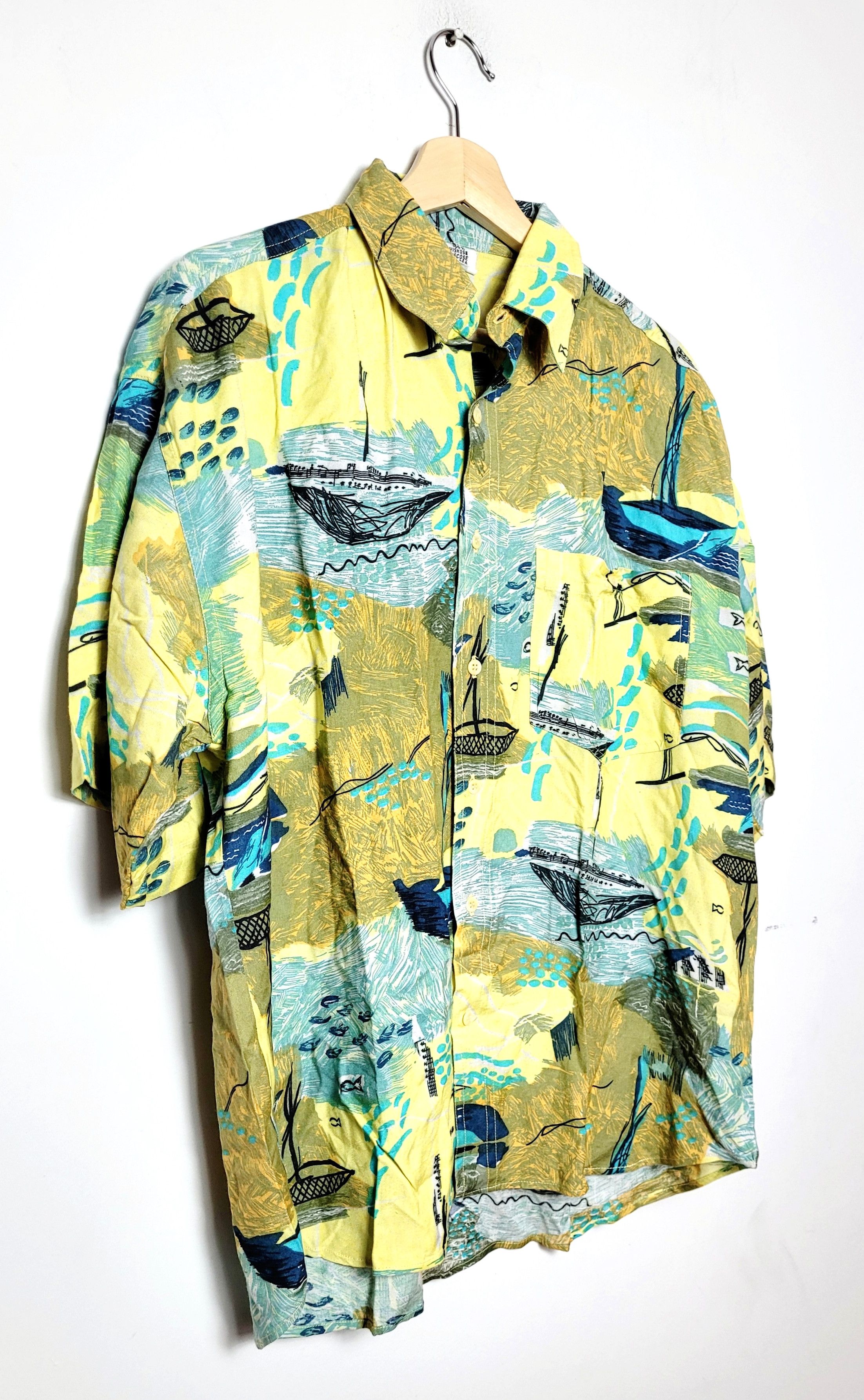 Vintage Vintage Hawaii Hawaiian Bowling Shirt Size US XL / EU 56 / 4 - 3 Thumbnail