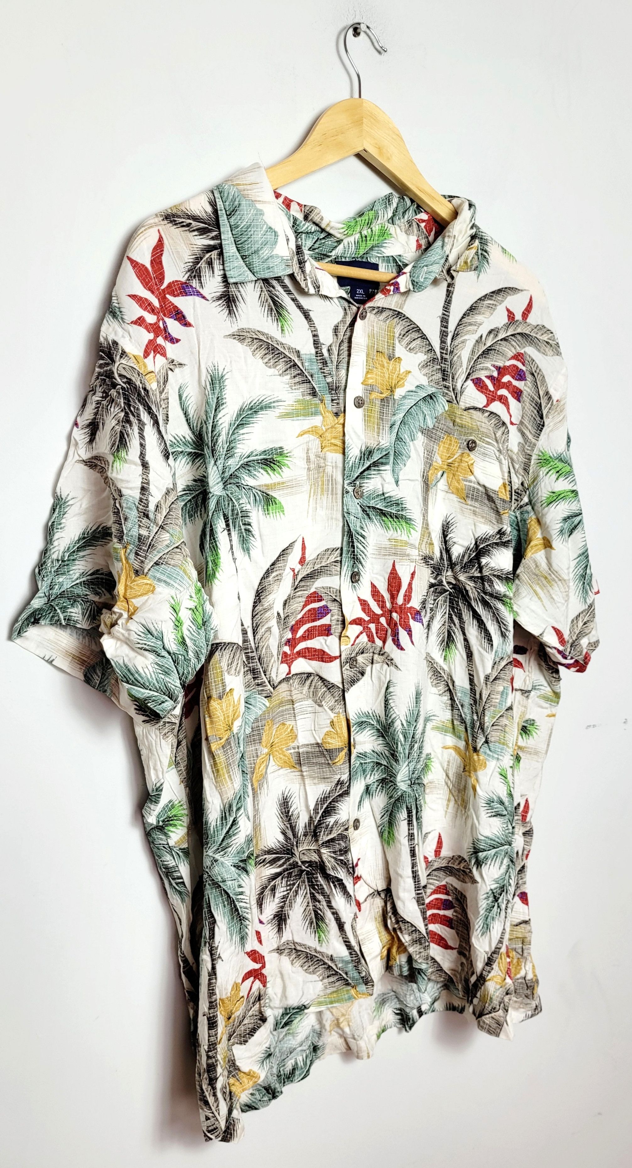 Vintage Hawaiian Hawaii Floral Shirt Summer Vibes Tyler The Creator Size US XXL / EU 58 / 5 - 3 Thumbnail