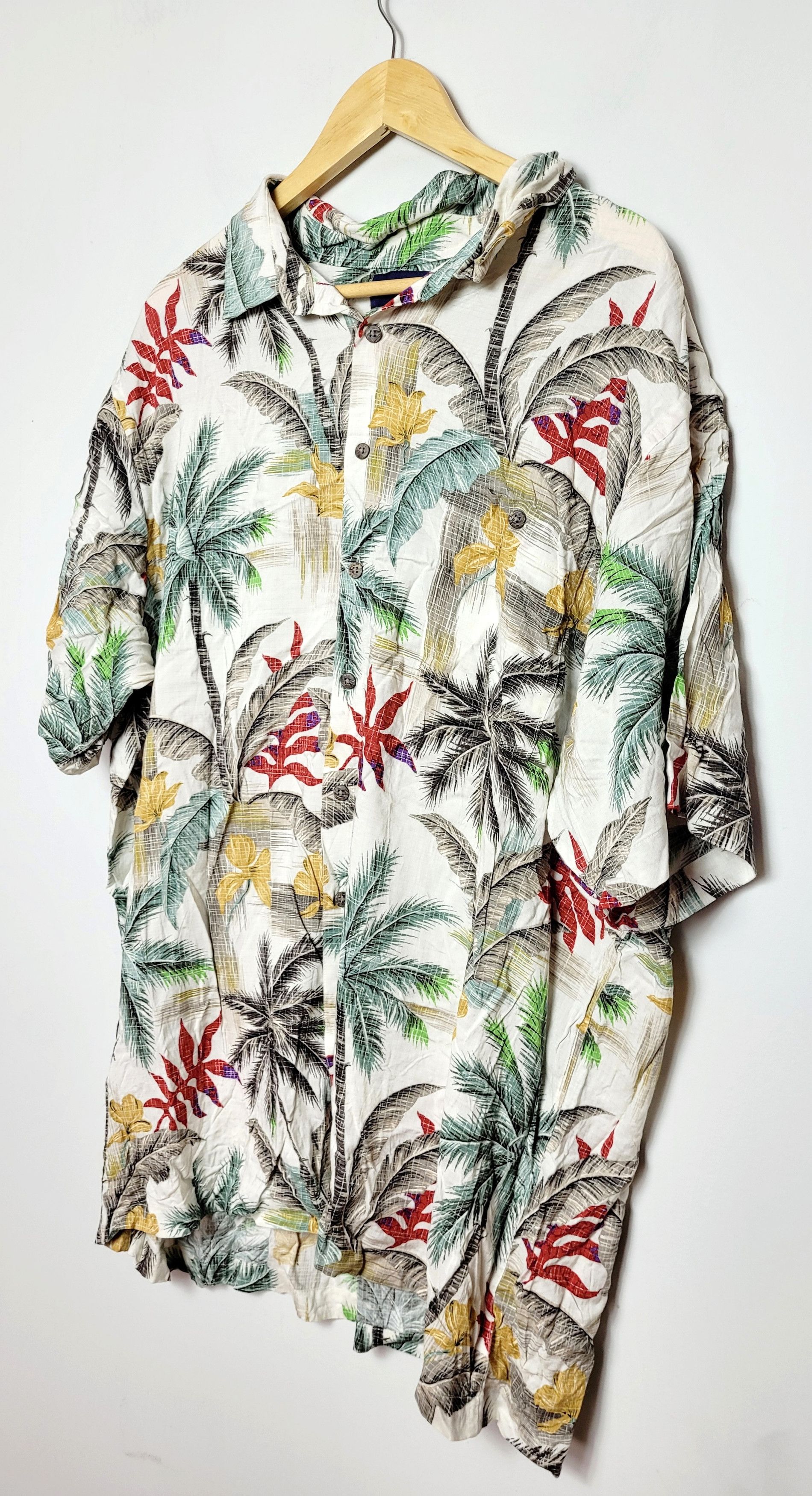 Vintage Hawaiian Hawaii Floral Shirt Summer Vibes Tyler The Creator Size US XXL / EU 58 / 5 - 4 Thumbnail