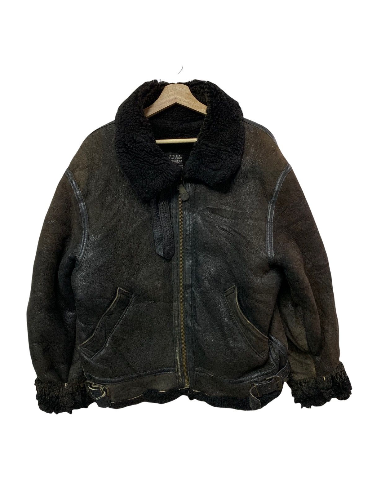 Avirex 🔥VTG AVIREX TYPE B-3 SHEEPSKIN LEATHER JACKETS AVIATOR Size US M / EU 48-50 / 2 - 1 Thumbnail