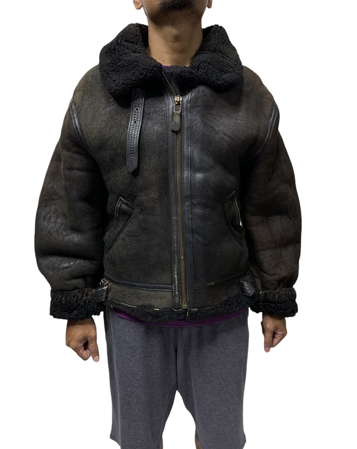 Avirex 🔥VTG AVIREX TYPE B-3 SHEEPSKIN LEATHER JACKETS AVIATOR Size US M / EU 48-50 / 2 - 14 Thumbnail