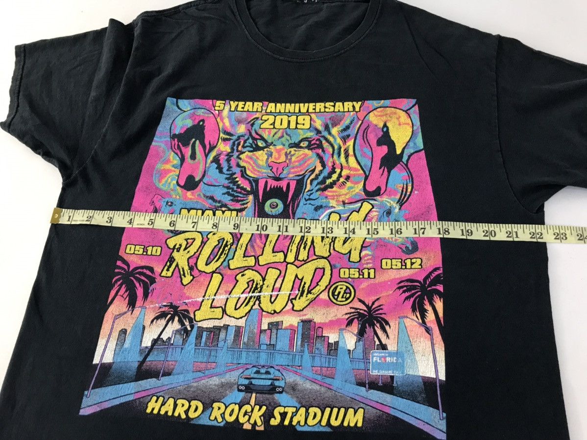 Rap Tees 5 Year Anniversary Miami Rolling Loud 2019 List Up Tour Tees Size US XL / EU 56 / 4 - 7 Thumbnail