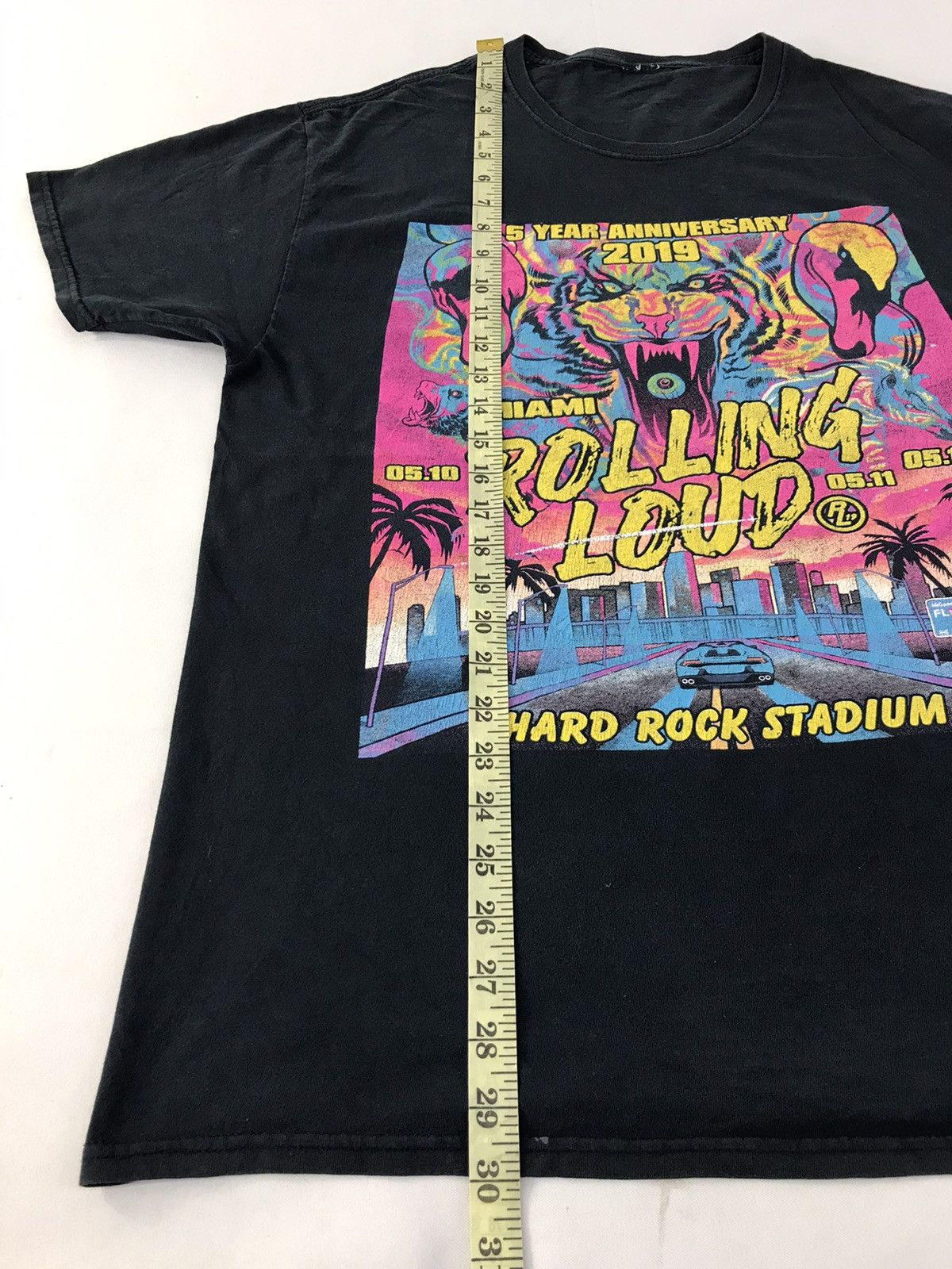 Rap Tees 5 Year Anniversary Miami Rolling Loud 2019 List Up Tour Tees Size US XL / EU 56 / 4 - 8 Thumbnail