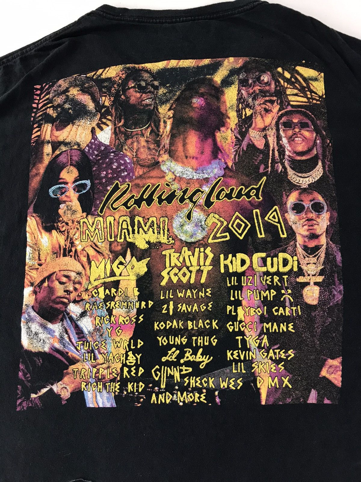 Rap Tees 5 Year Anniversary Miami Rolling Loud 2019 List Up Tour Tees Size US XL / EU 56 / 4 - 5 Thumbnail
