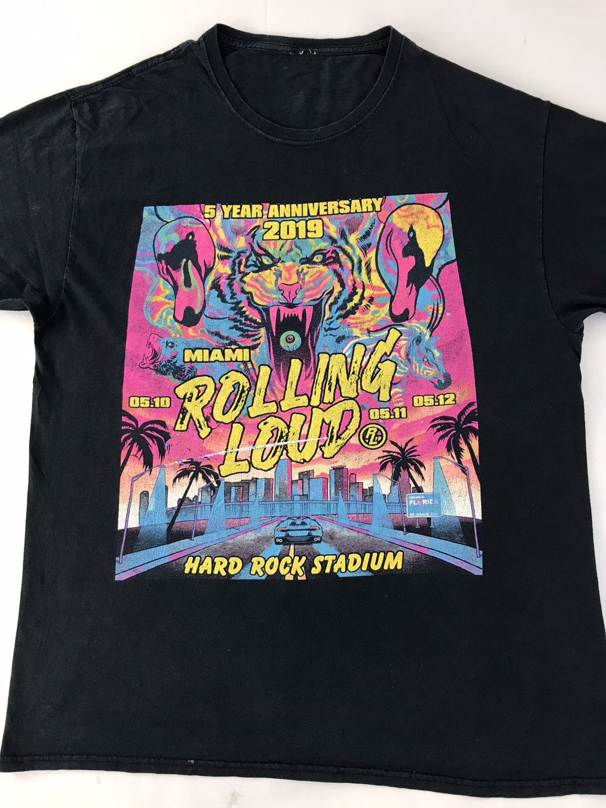 Rap Tees 5 Year Anniversary Miami Rolling Loud 2019 List Up Tour Tees Size US XL / EU 56 / 4 - 3 Thumbnail