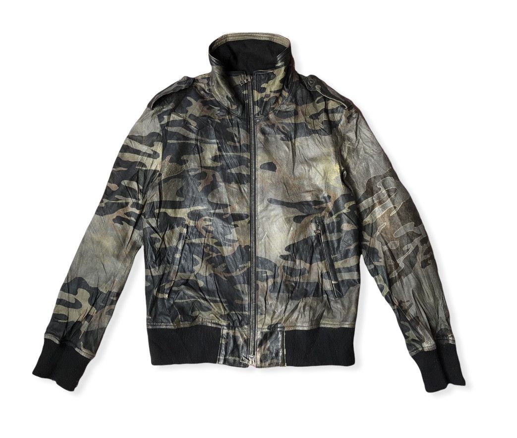 Isamu Katayama Backlash RARE?ARCHIVE PIG SKIN CAMOUFLAGE LEATHER 