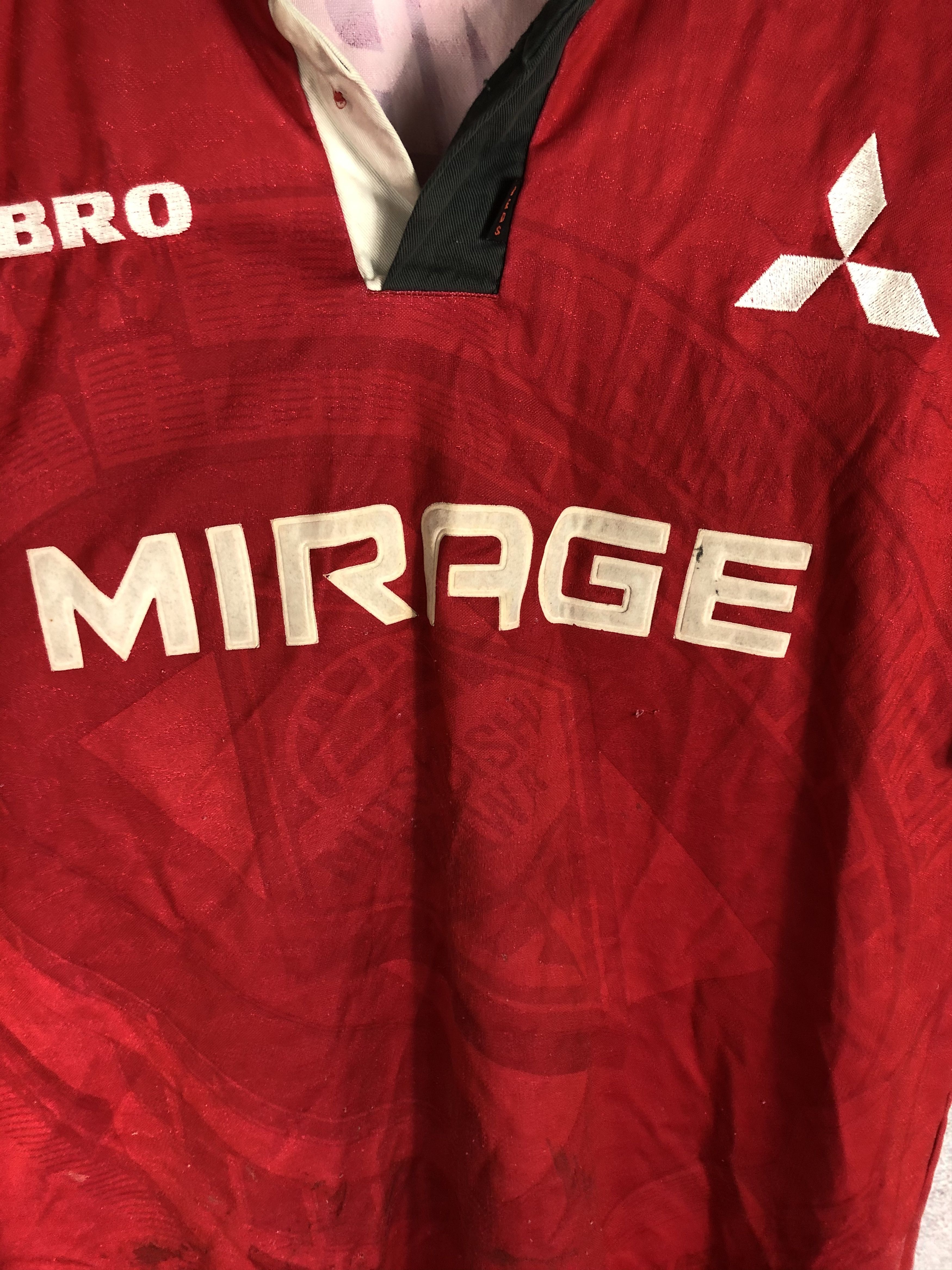 Umbro Vintage Mitsubishi Urawa Umbro Japan Soccer Jersey Shirt Size US L / EU 52-54 / 3 - 6 Thumbnail
