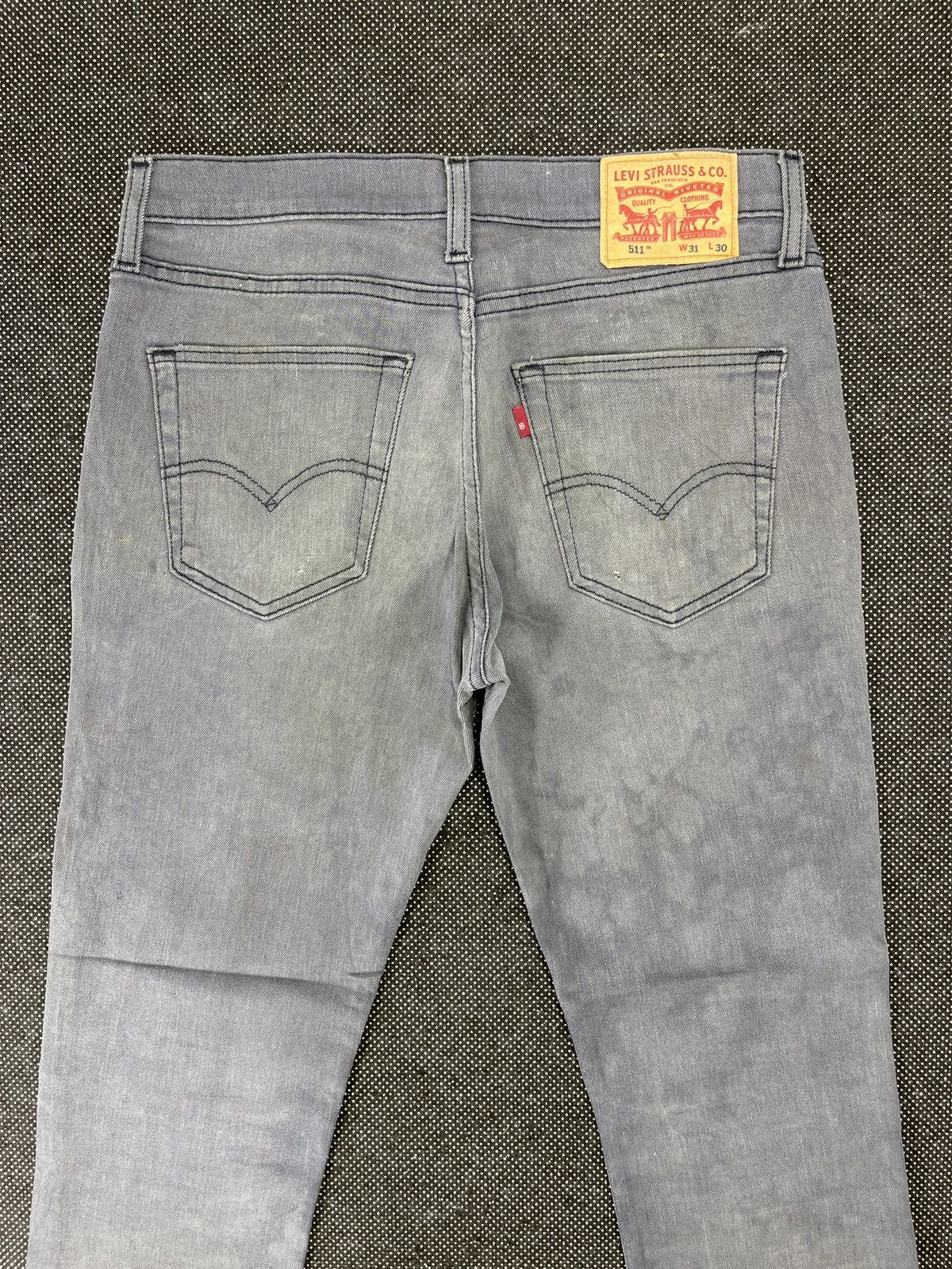 Levi's Vintage Levis 511 Jeans Grey Denim - J430 Size US 32 / EU 48 - 4 Thumbnail