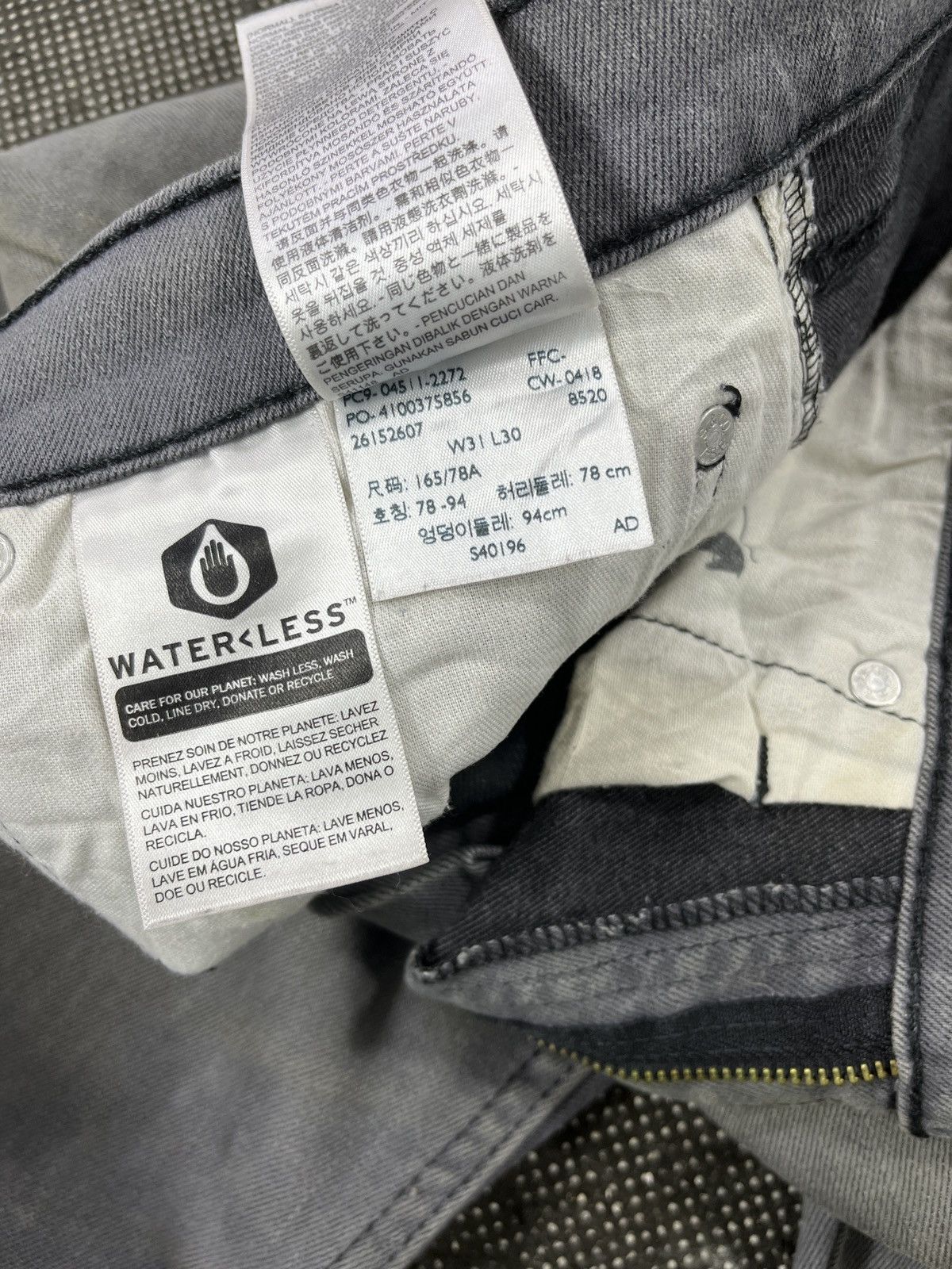 Levi's Vintage Levis 511 Jeans Grey Denim - J430 Size US 32 / EU 48 - 8 Thumbnail
