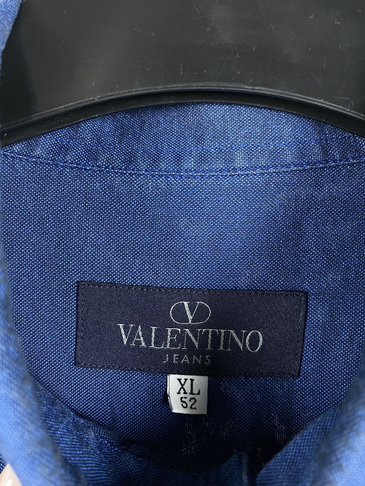 Valentino Valentino shirt long sleeve blue vintage luxury size XL Size US XL / EU 56 / 4 - 4 Thumbnail