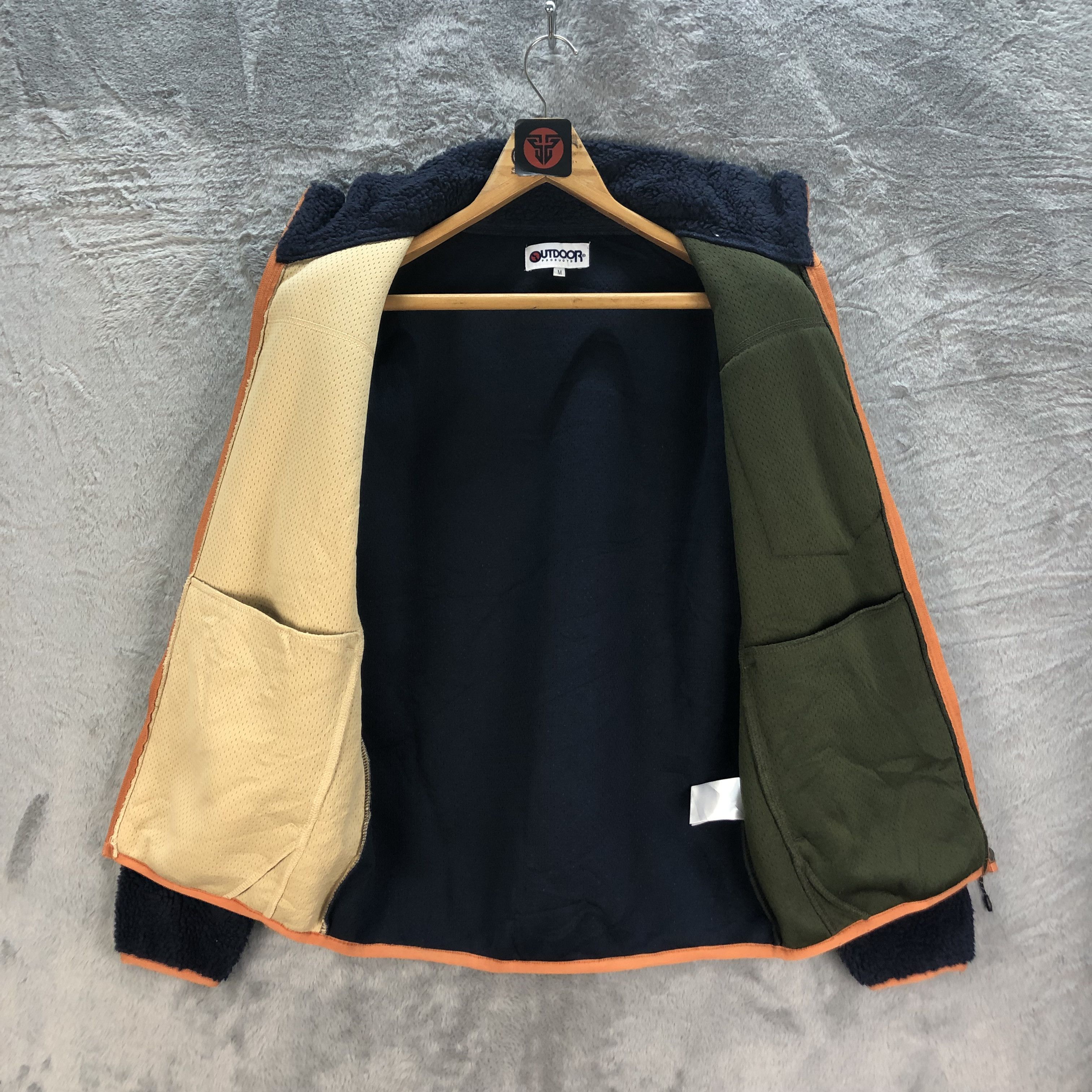 Japanese Brand OUTDOOR MULTICOLOR DEEP PILE FLEECE #6550-73 Size US M / EU 48-50 / 2 - 7 Thumbnail