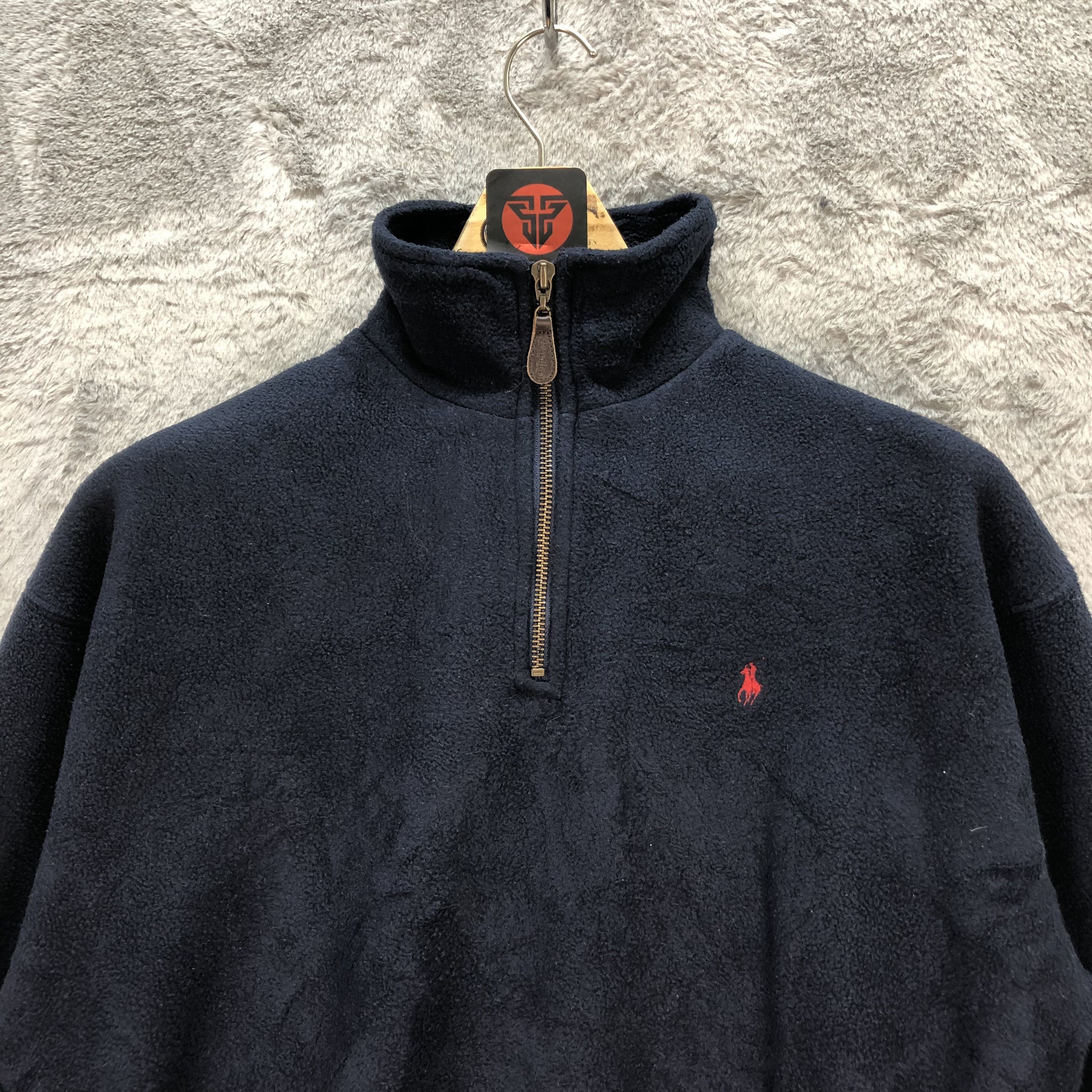 Polo Ralph Lauren POLO RL HALF ZIP TURTLE NECK FLEECE SWEATSHIRTS #6571-74 Size US M / EU 48-50 / 2 - 2 Thumbnail