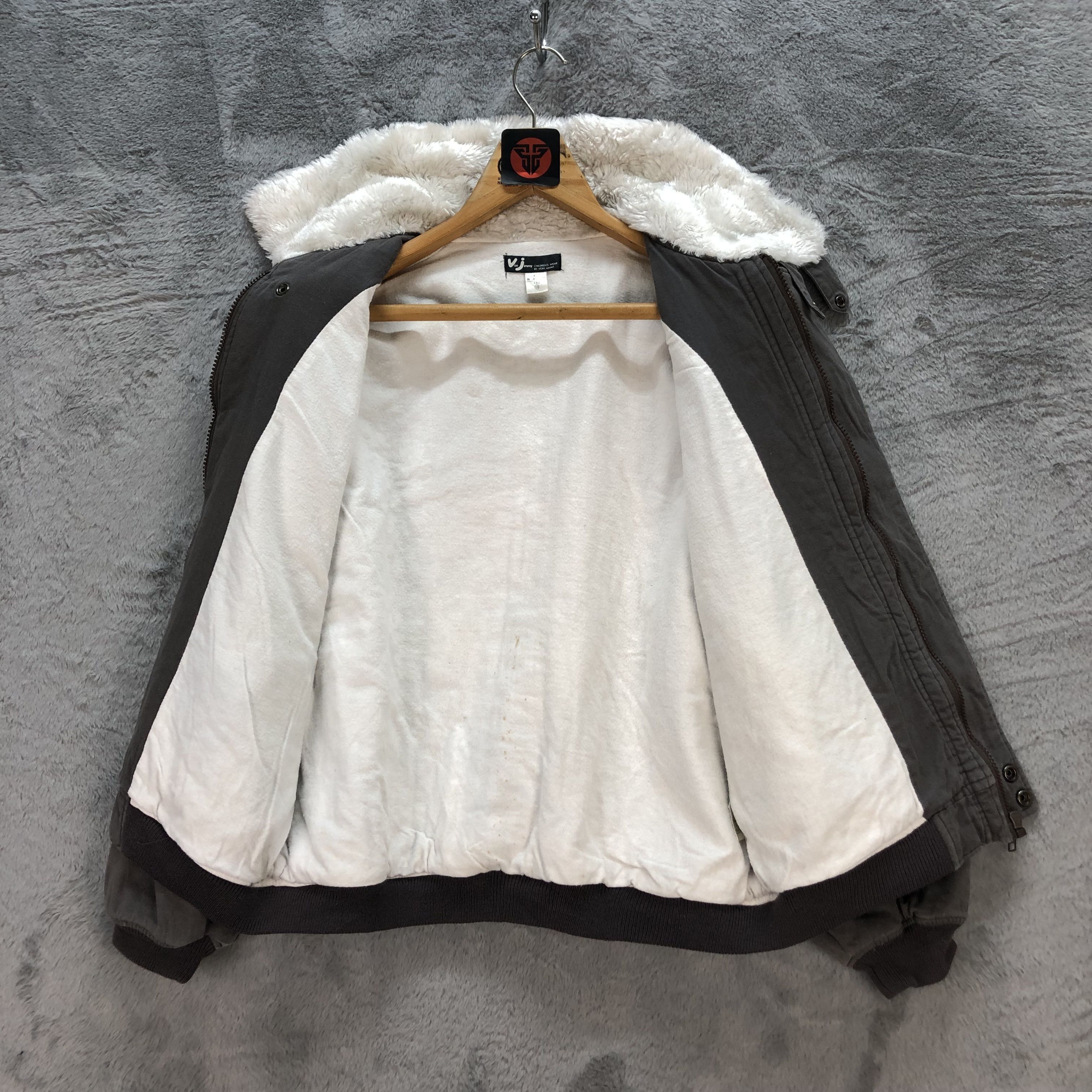 Japanese Brand FLYING TEAM JIMMY NEW YORK CITY SHEARLING JACKET #6570-74 Size US S / EU 44-46 / 1 - 12 Thumbnail