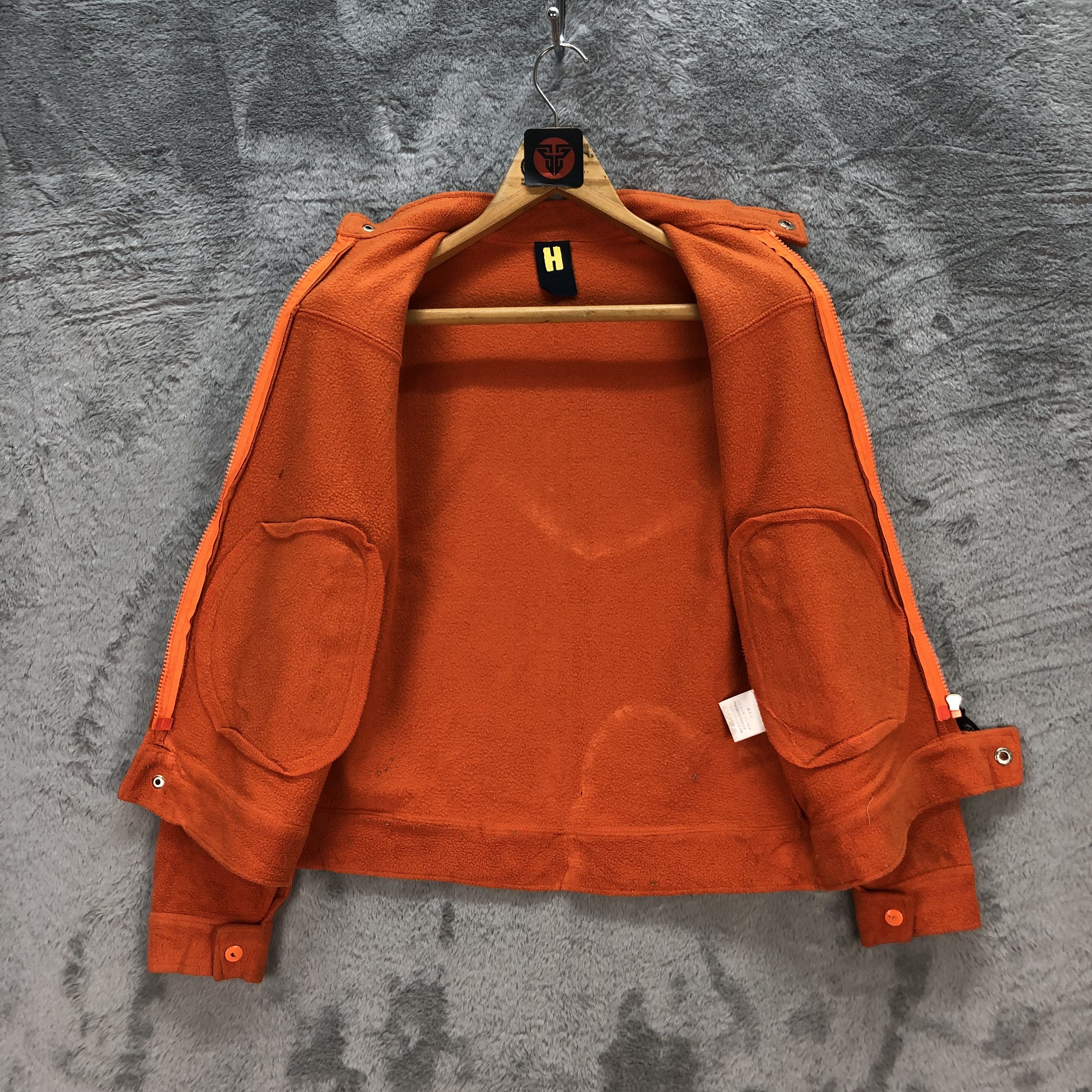 Hysteric Glamour HYSTERIC GLAMOUR ORANGE FLEECE CROPPED JACKET #6579-75 Size XS / US 0-2 / IT 36-38 - 10 Thumbnail