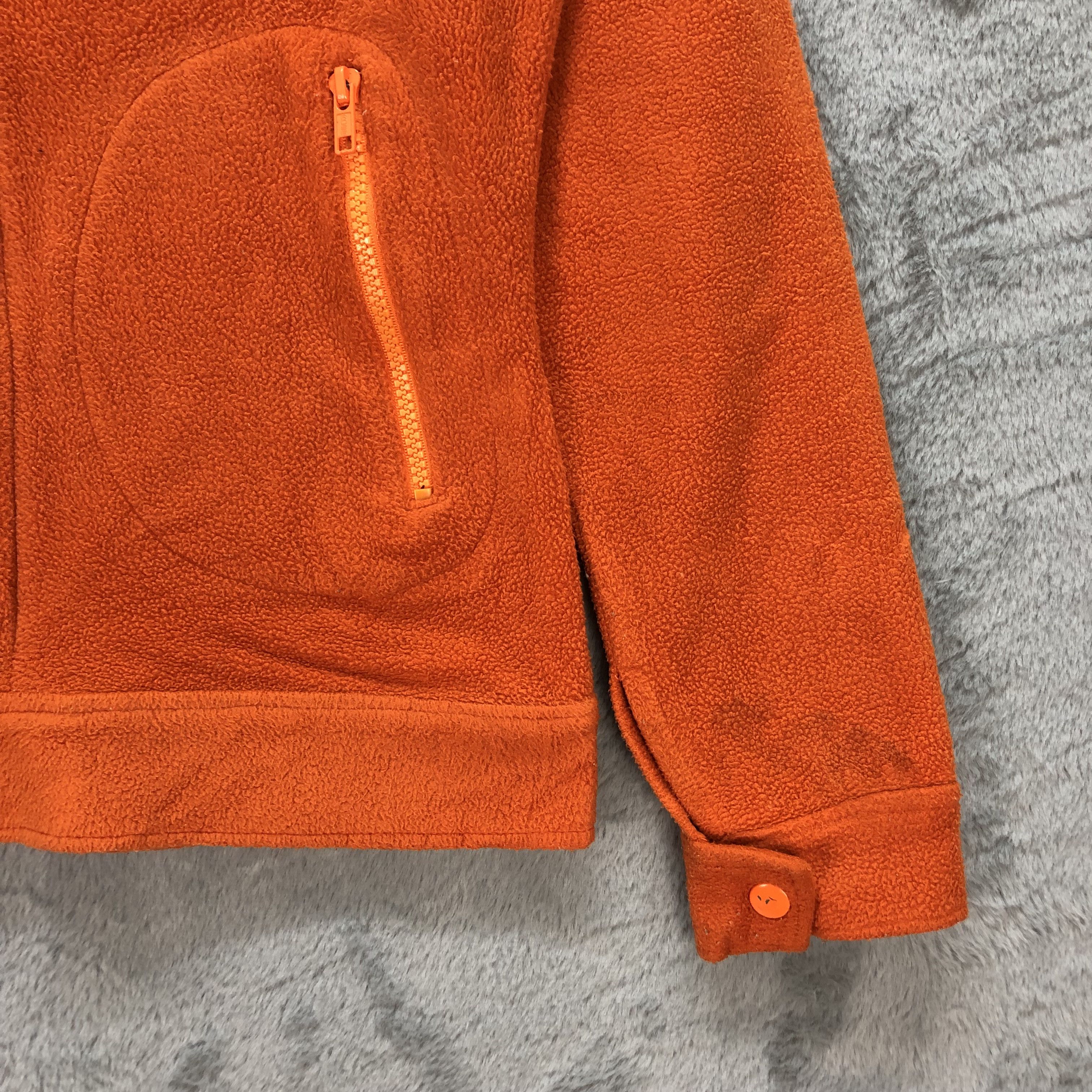 Hysteric Glamour HYSTERIC GLAMOUR ORANGE FLEECE CROPPED JACKET #6579-75 Size XS / US 0-2 / IT 36-38 - 7 Thumbnail
