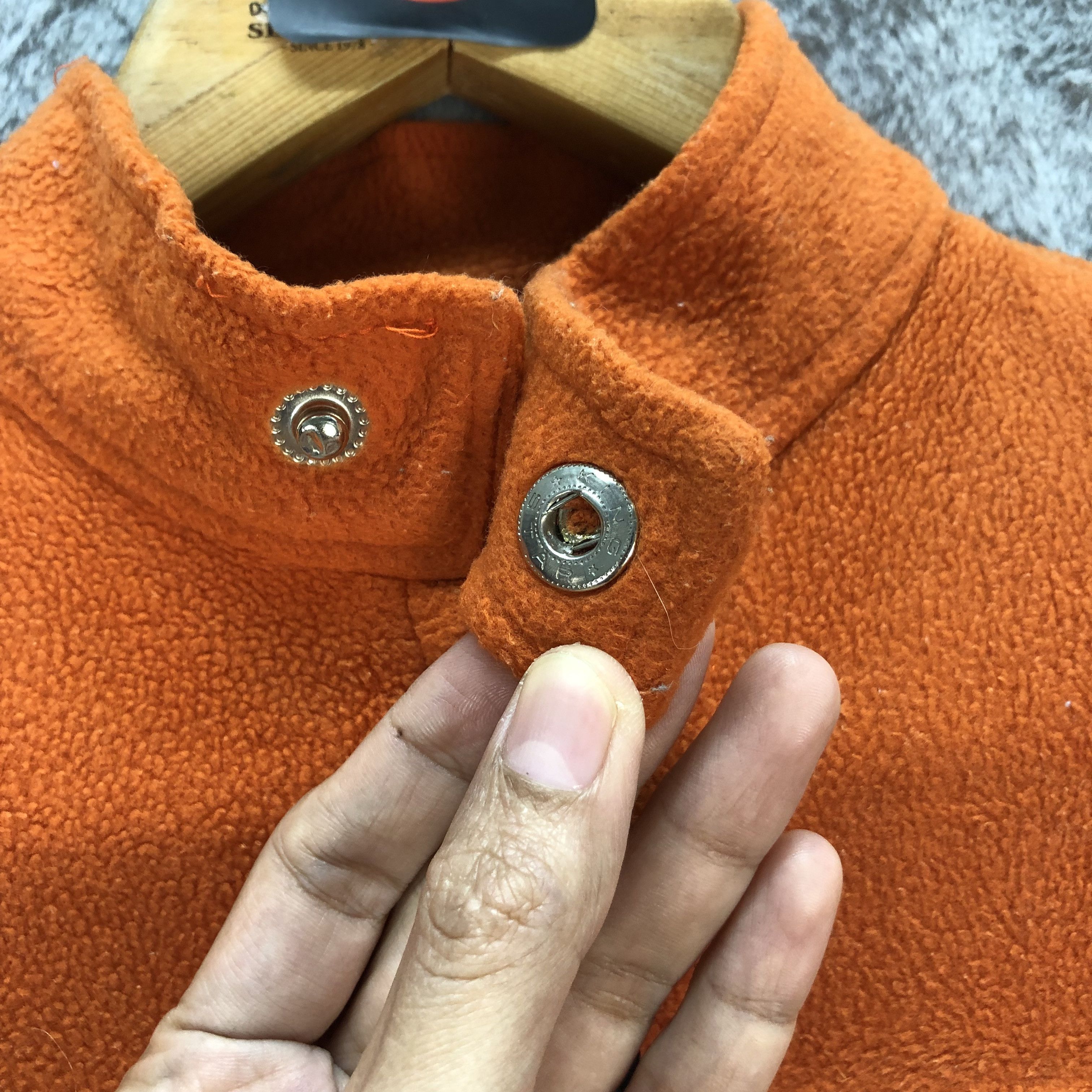 Hysteric Glamour HYSTERIC GLAMOUR ORANGE FLEECE CROPPED JACKET #6579-75 Size XS / US 0-2 / IT 36-38 - 4 Thumbnail
