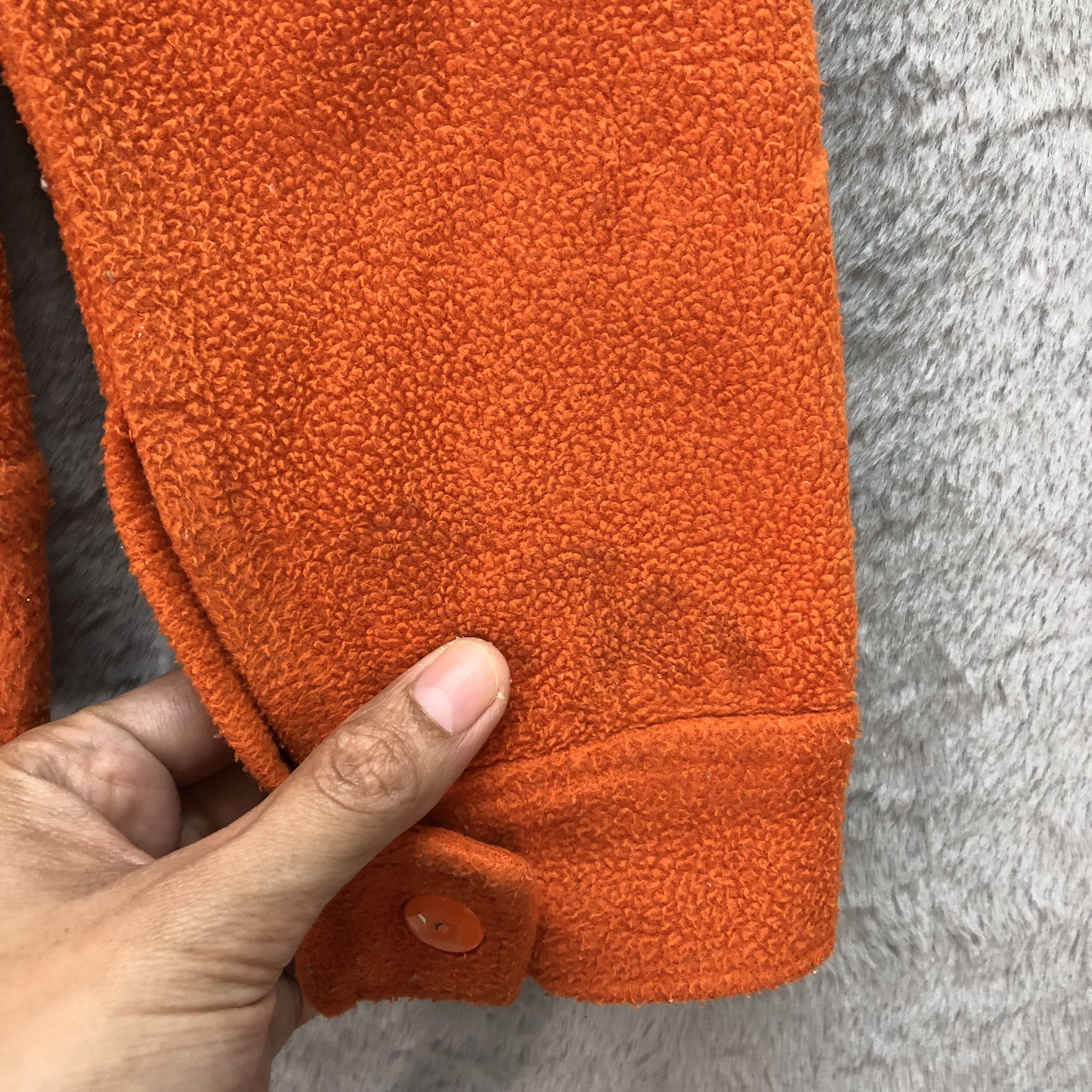 Hysteric Glamour HYSTERIC GLAMOUR ORANGE FLEECE CROPPED JACKET #6579-75 Size XS / US 0-2 / IT 36-38 - 8 Thumbnail
