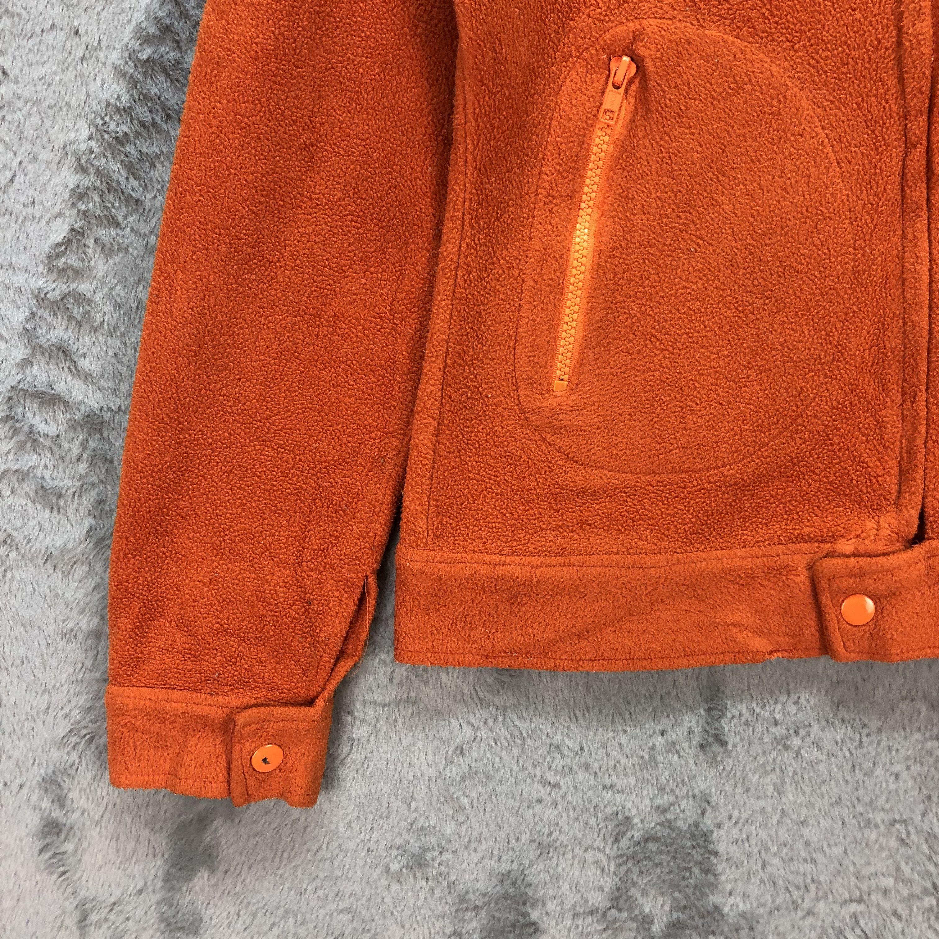 Hysteric Glamour HYSTERIC GLAMOUR ORANGE FLEECE CROPPED JACKET #6579-75 Size XS / US 0-2 / IT 36-38 - 6 Thumbnail