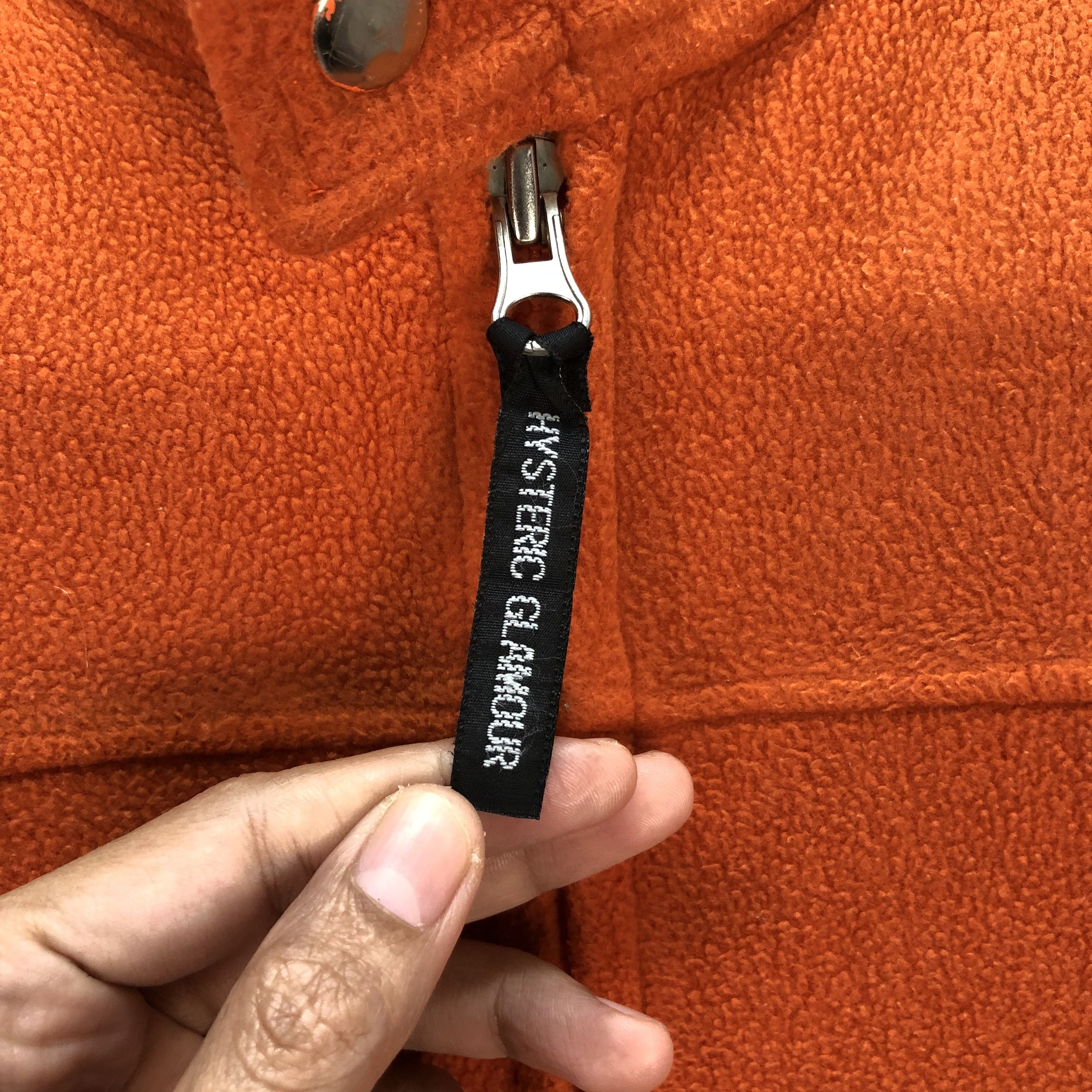 Hysteric Glamour HYSTERIC GLAMOUR ORANGE FLEECE CROPPED JACKET #6579-75 Size XS / US 0-2 / IT 36-38 - 3 Thumbnail