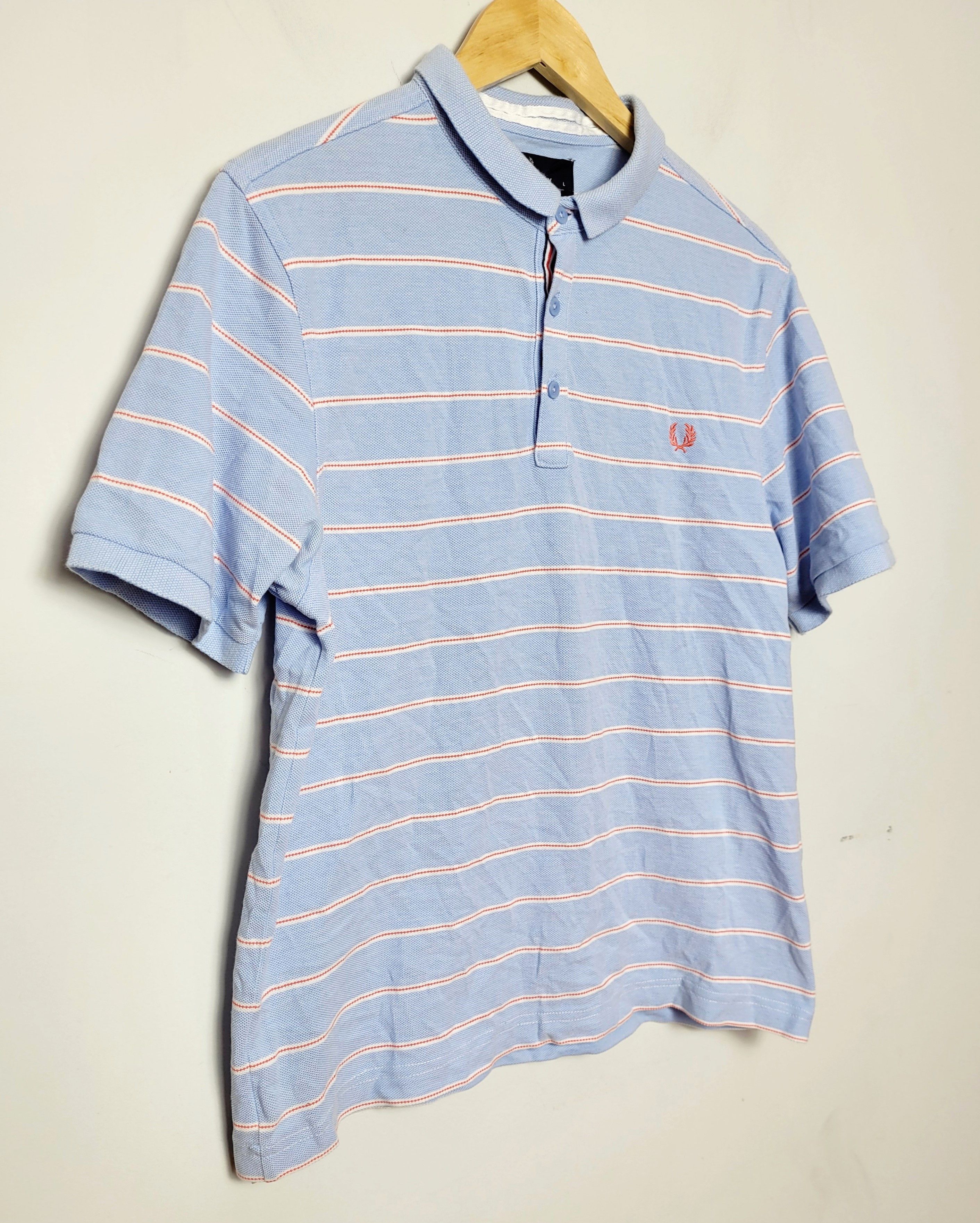 Fred Perry Fred Perry baby blue polo t-shirt Size US L / EU 52-54 / 3 - 3 Thumbnail