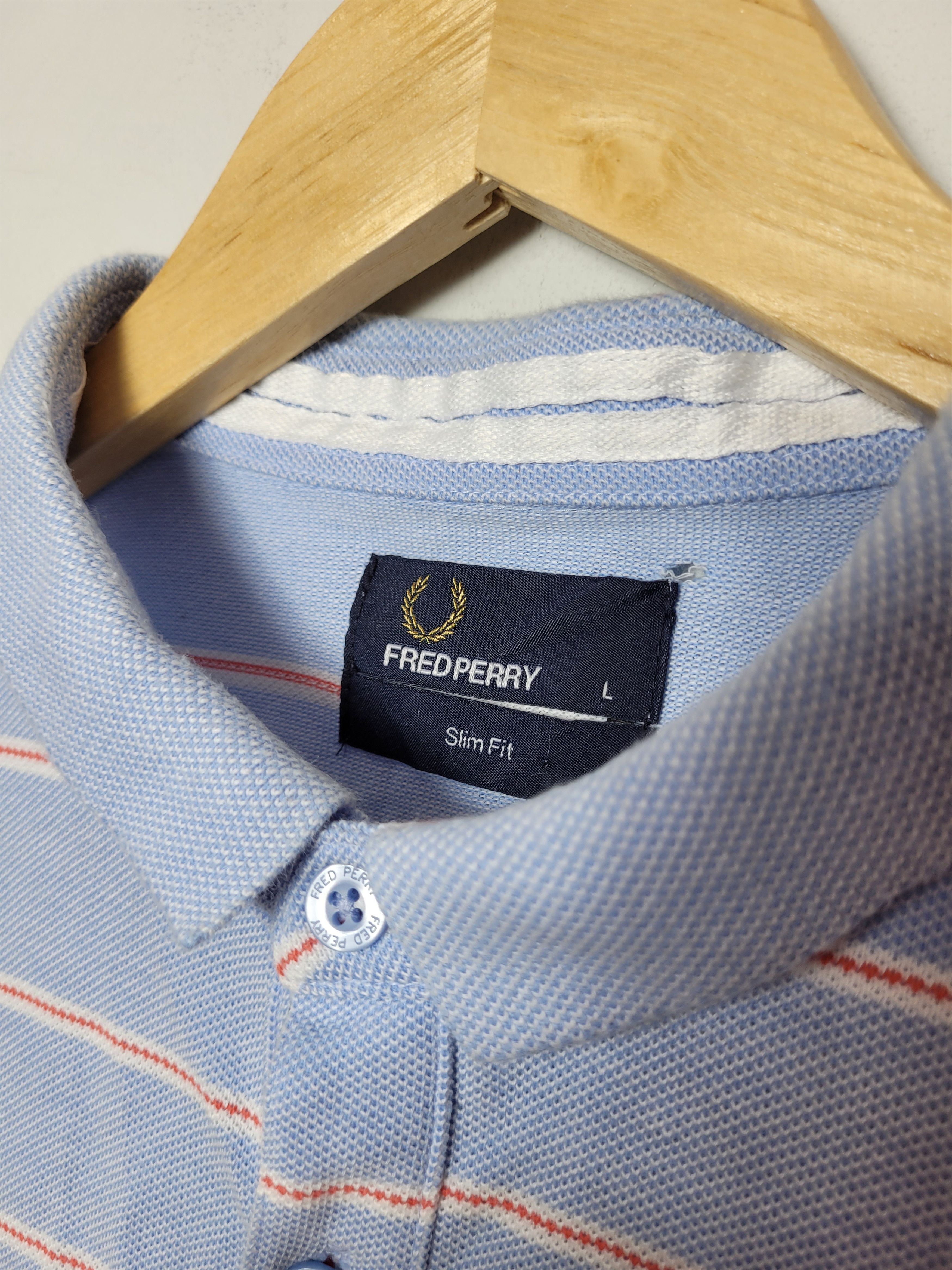 Fred Perry Fred Perry baby blue polo t-shirt Size US L / EU 52-54 / 3 - 5 Thumbnail