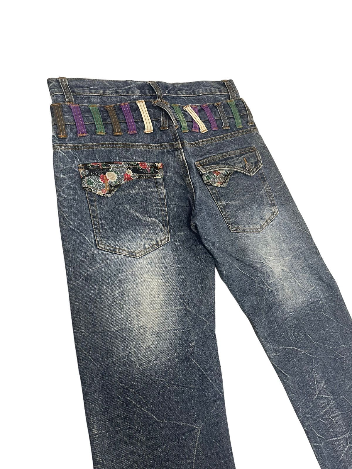If Six Was Nine Vintage Nylaus Japan Double Waist Jeans Hysteric Style Size US 32 / EU 48 - 8 Thumbnail