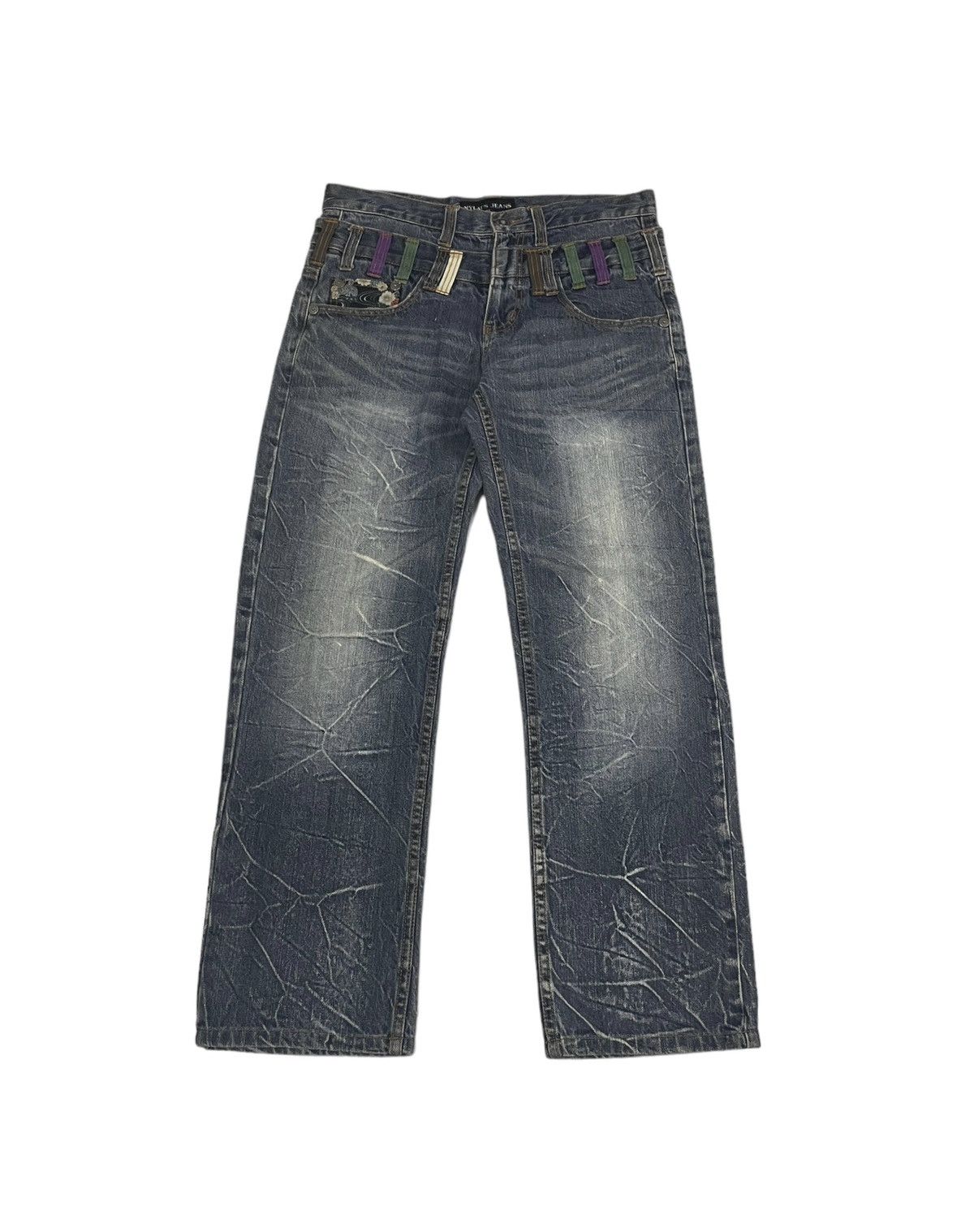 If Six Was Nine Vintage Nylaus Japan Double Waist Jeans Hysteric Style Size US 32 / EU 48 - 2 Thumbnail