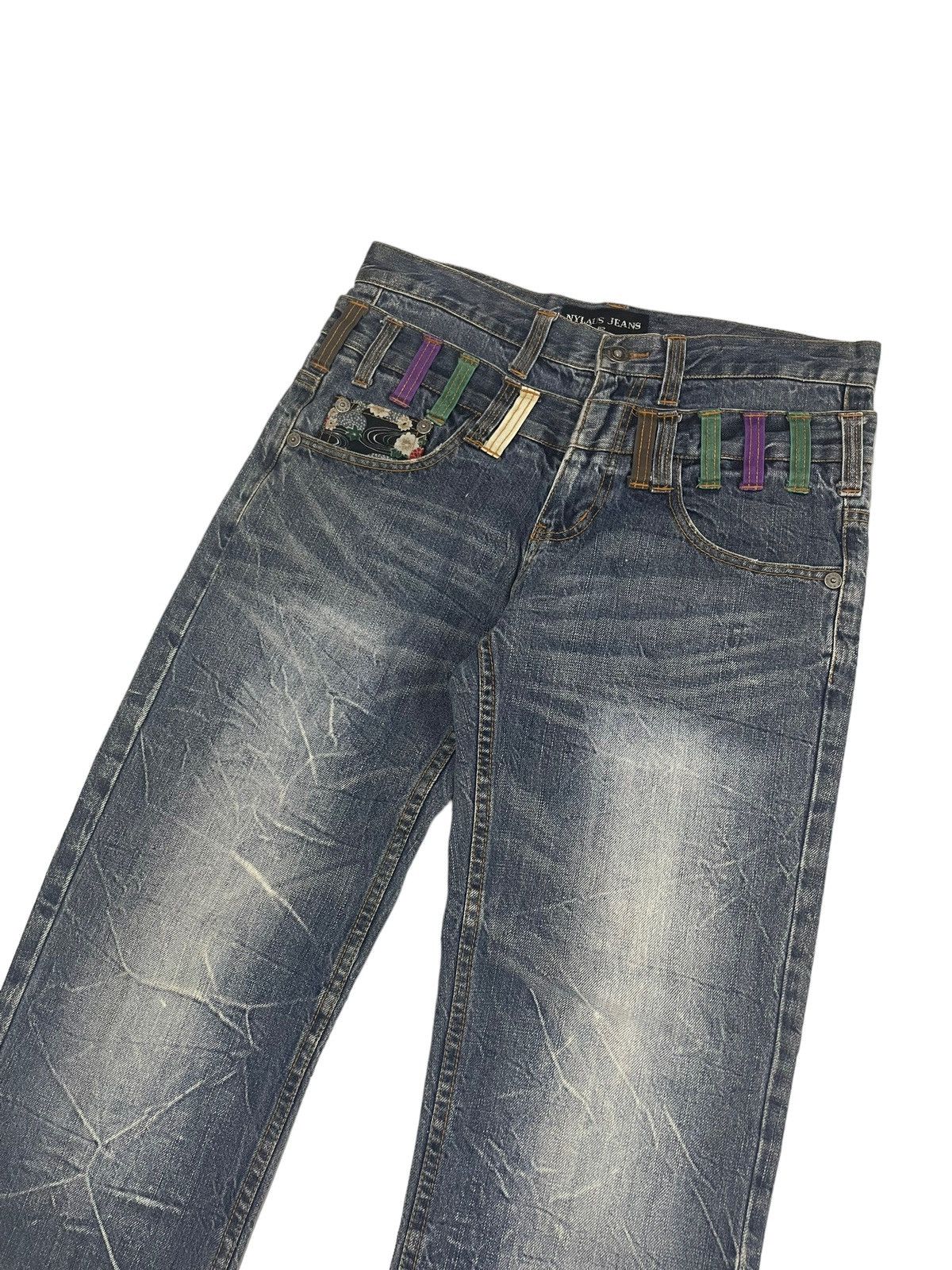 If Six Was Nine Vintage Nylaus Japan Double Waist Jeans Hysteric Style Size US 32 / EU 48 - 4 Thumbnail