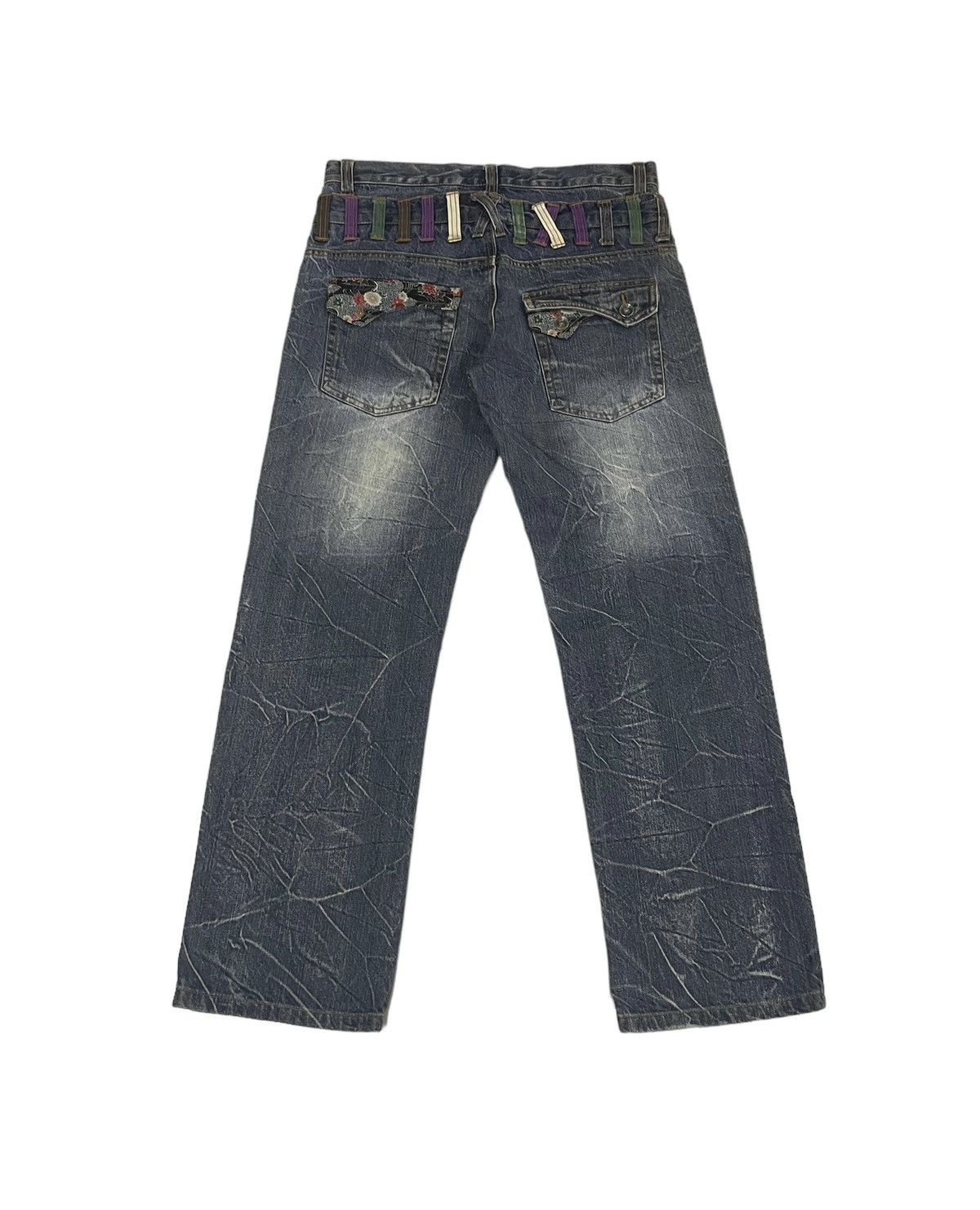If Six Was Nine Vintage Nylaus Japan Double Waist Jeans Hysteric Style Size US 32 / EU 48 - 6 Thumbnail