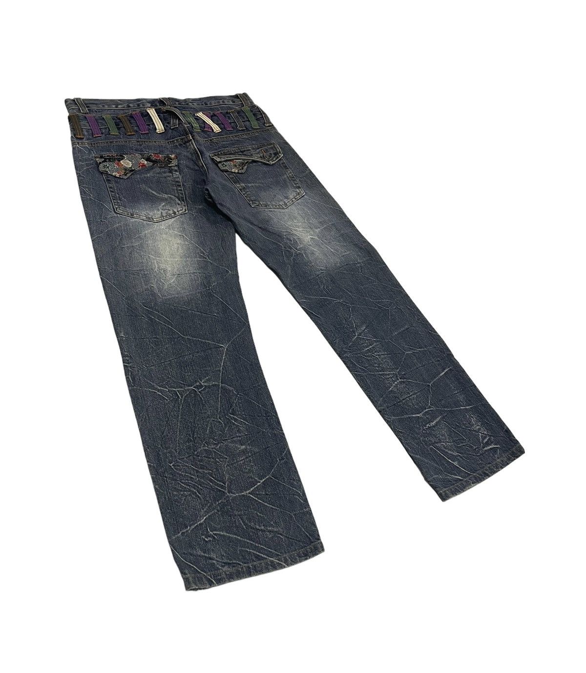 If Six Was Nine Vintage Nylaus Japan Double Waist Jeans Hysteric Style Size US 32 / EU 48 - 7 Thumbnail