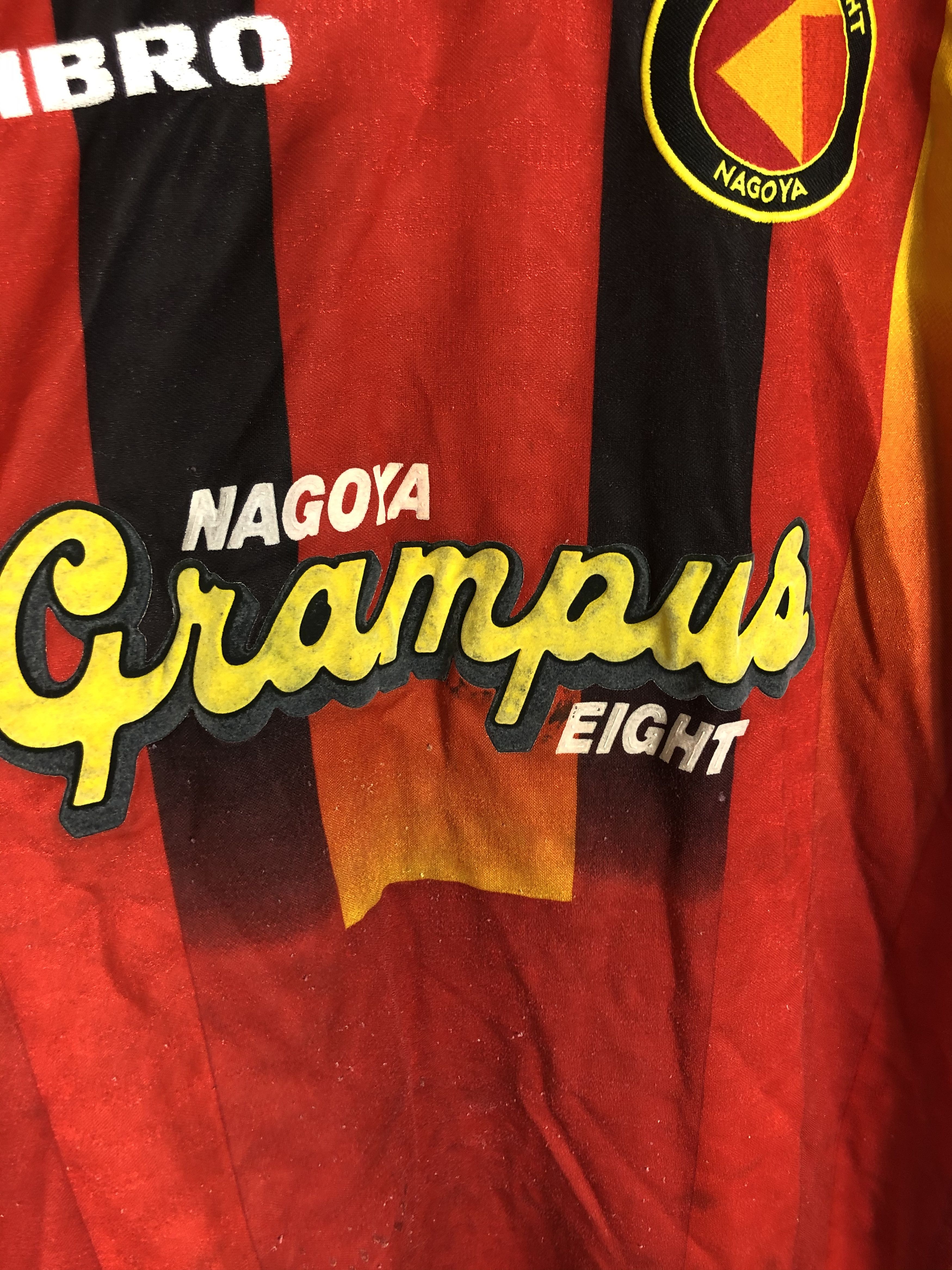 Umbro Vintage Nagoya Crampus Eight Umbro Japan Soccer Jersey Shirt Size US L / EU 52-54 / 3 - 3 Thumbnail