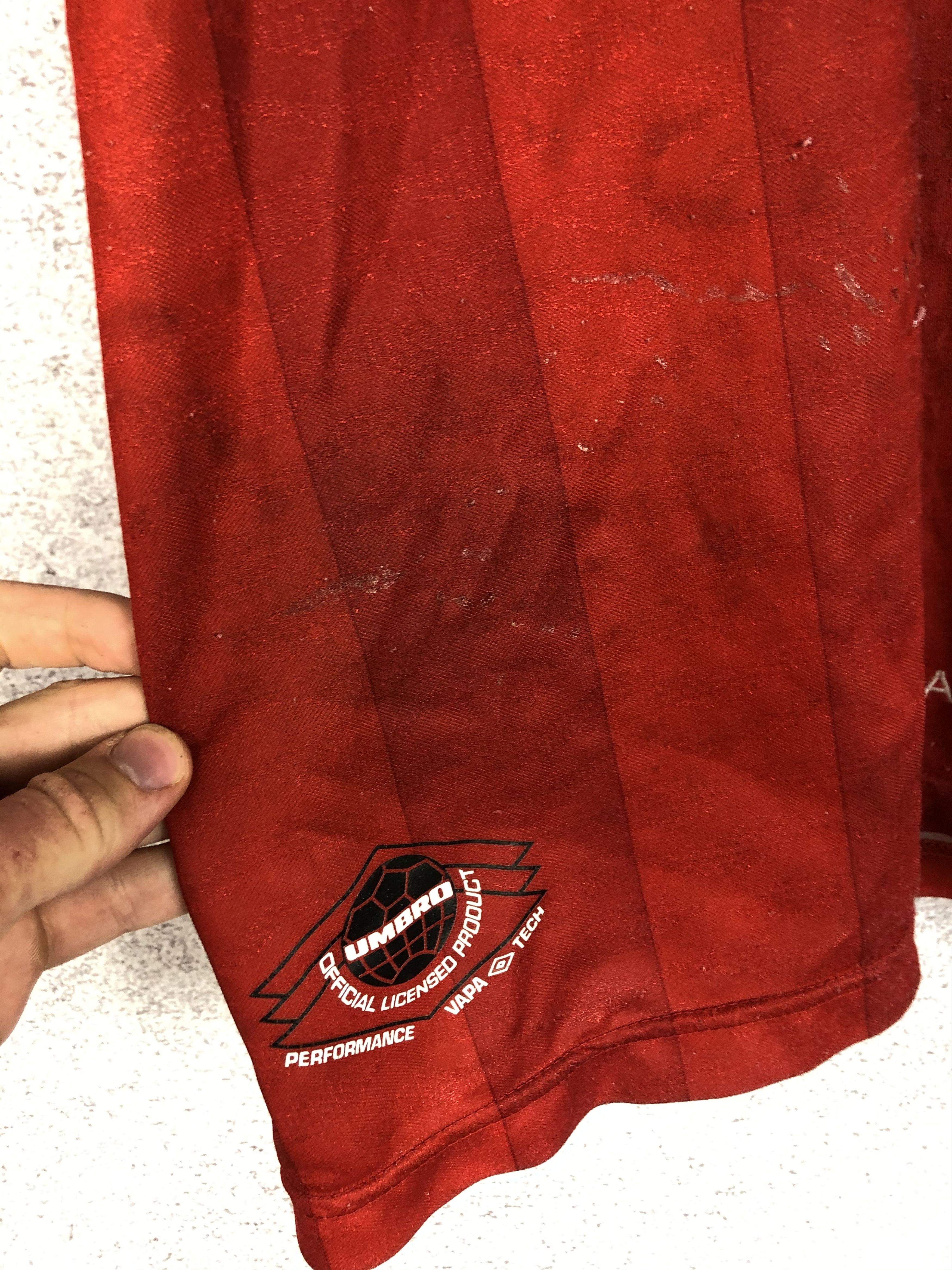 Umbro Vintage Nagoya Crampus Eight Umbro Japan Soccer Jersey Shirt Size US L / EU 52-54 / 3 - 10 Thumbnail